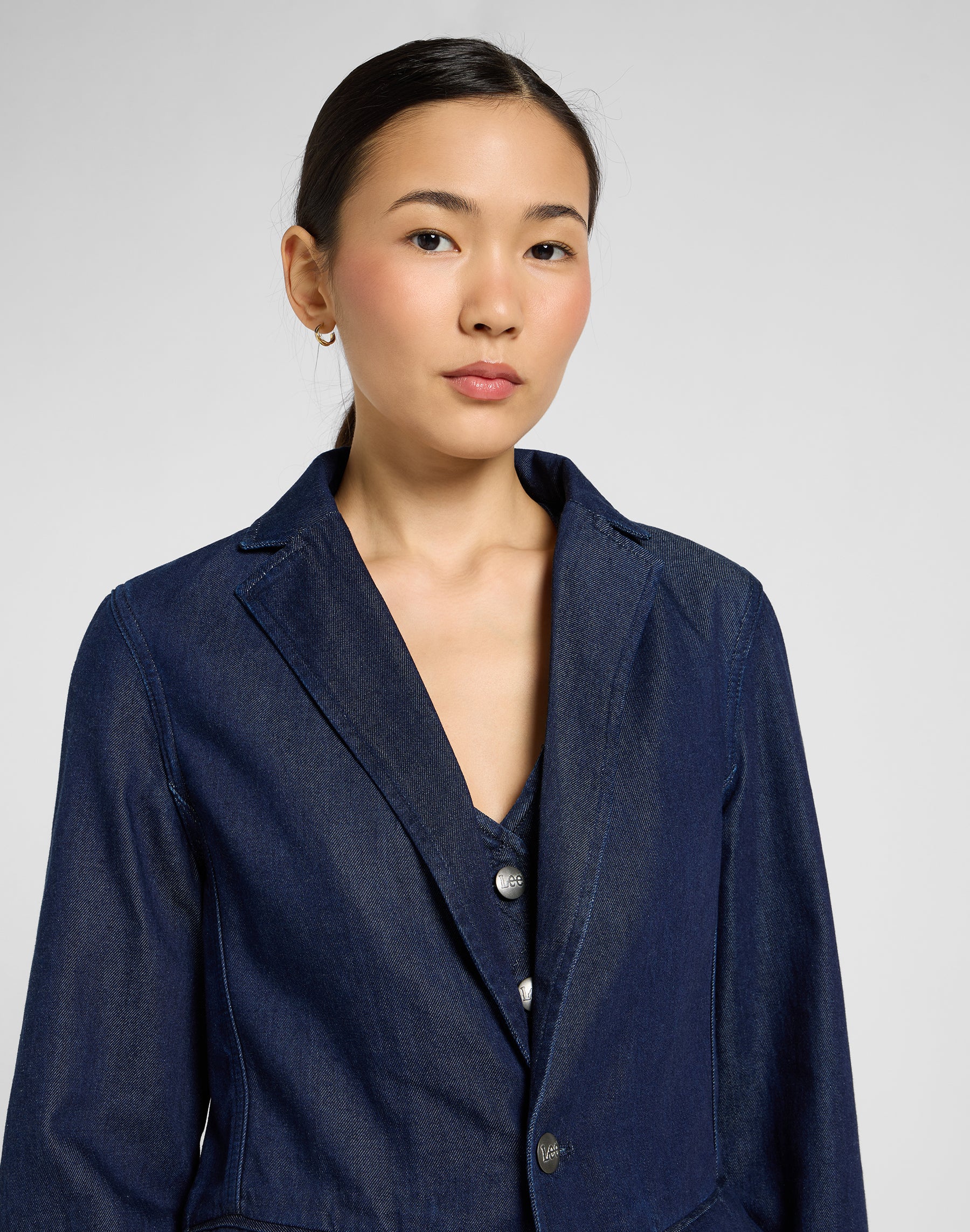 Blazer strutturato in Blue Jackets Regal Lee