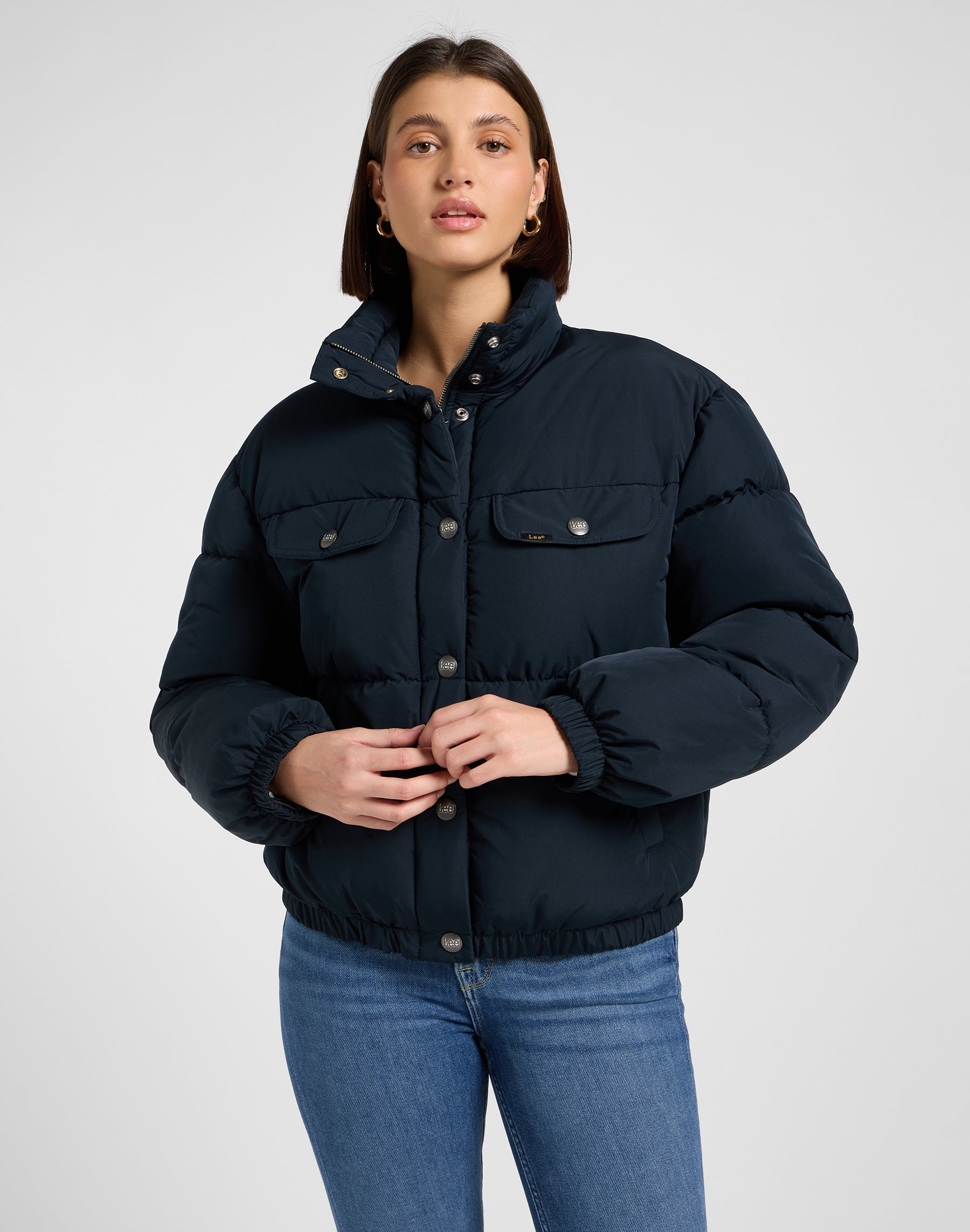 Giacca Rider Puffer in Nero Giacche Lee
