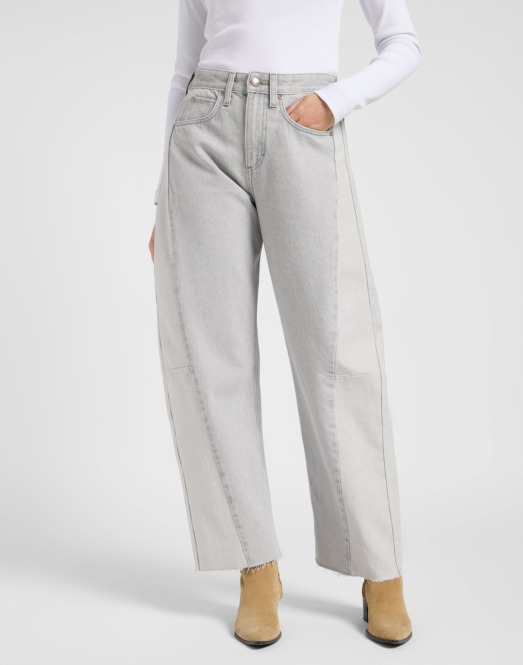 Rider Barrel in Jeans grigio crepuscolo Lee