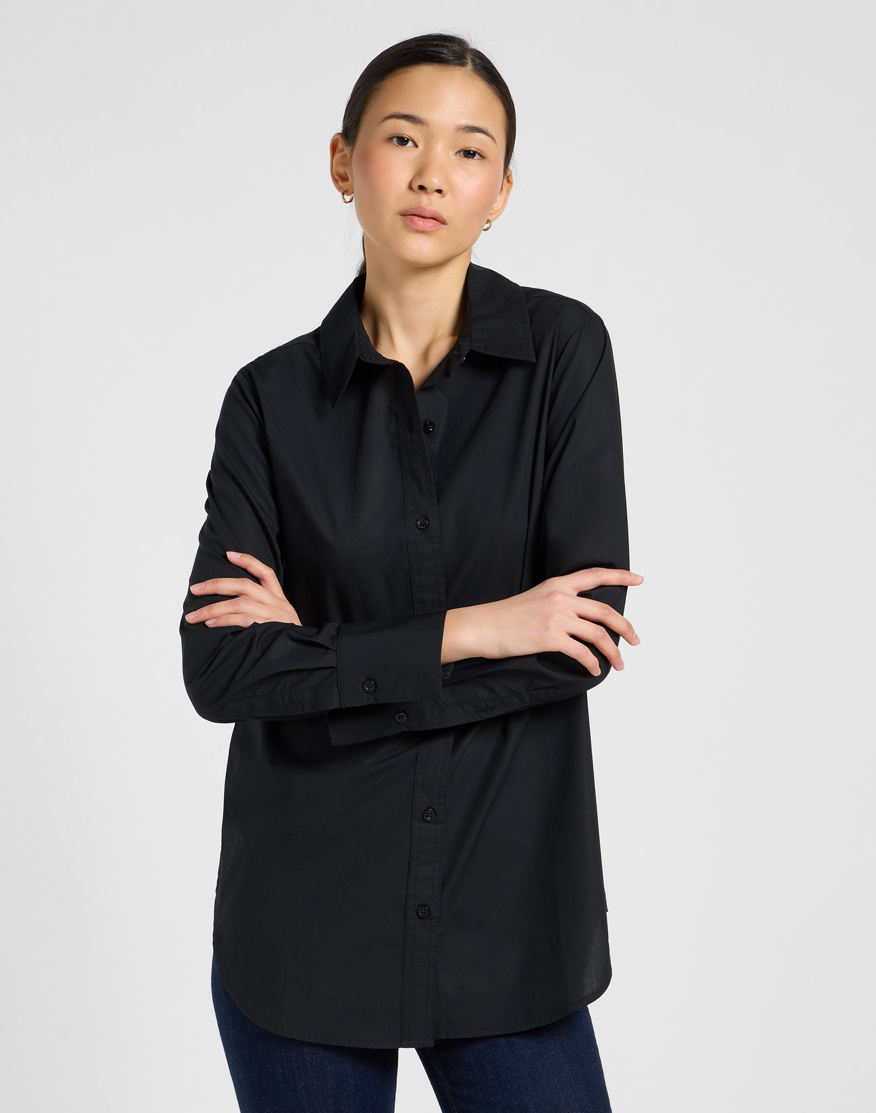 Camicia classica in Unionall Nero Camicie Lee