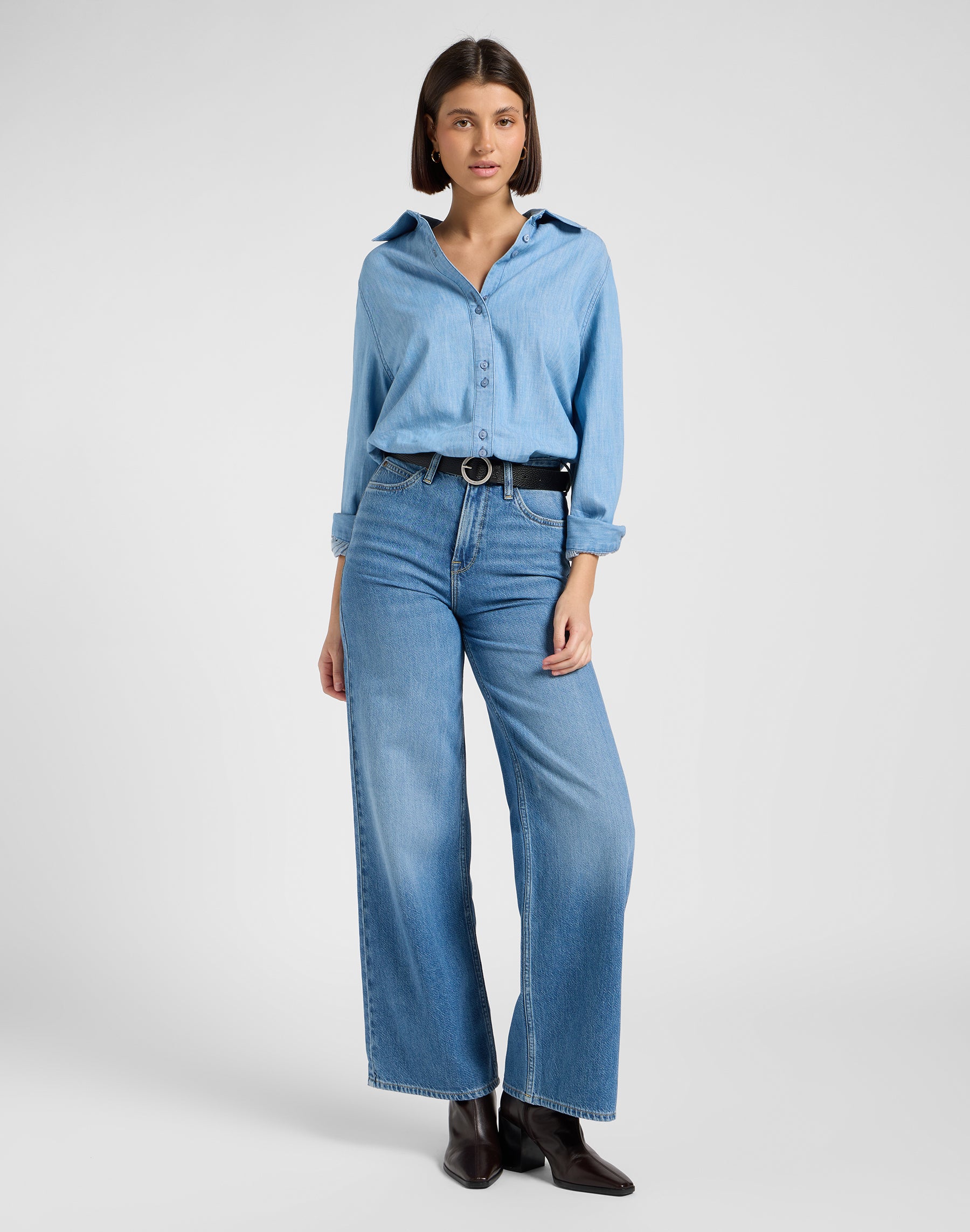 Camicia con maniche a palloncino in Never Ages Shirts Lee