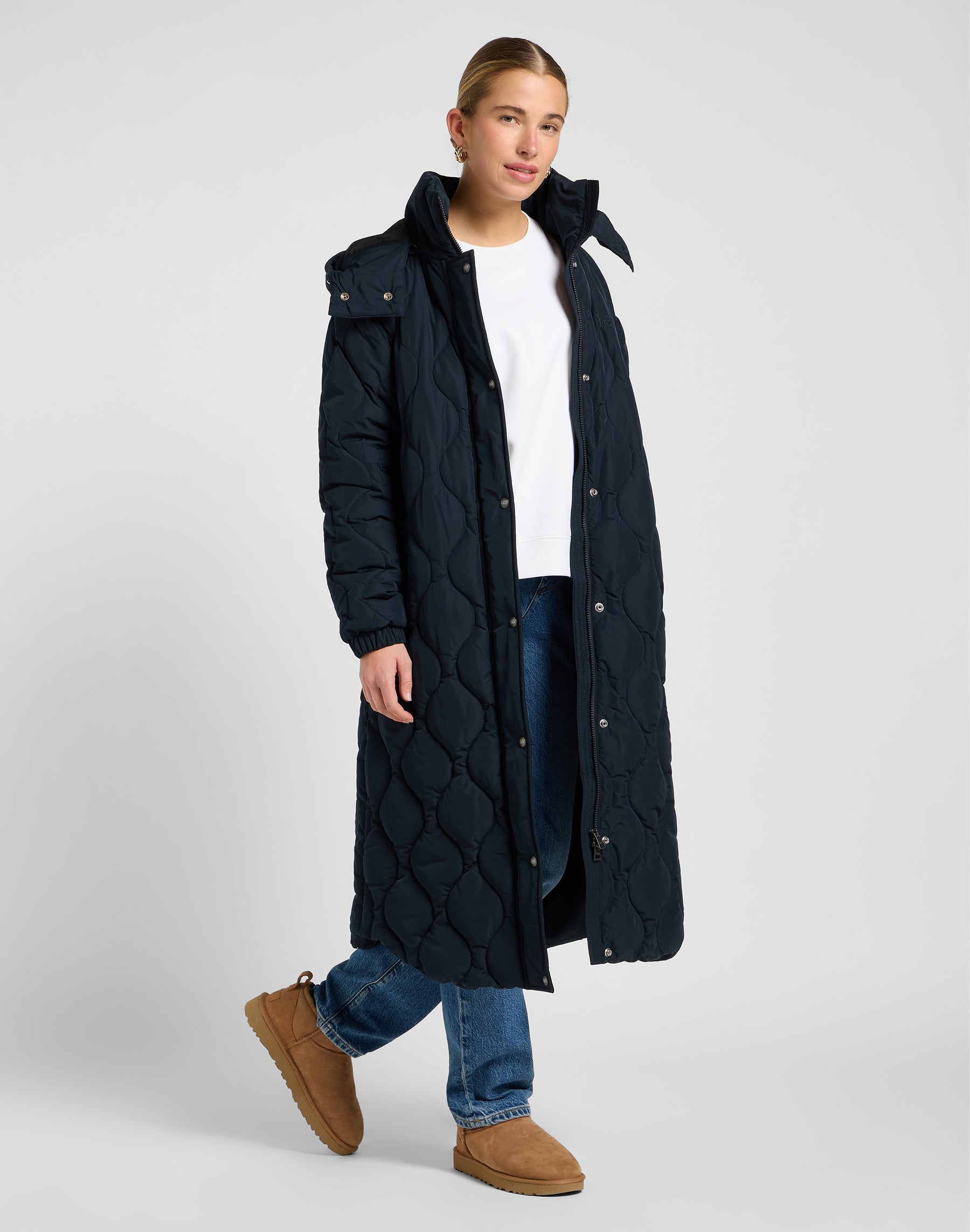 Puffer lungo in Unionall Black Jackets Lee