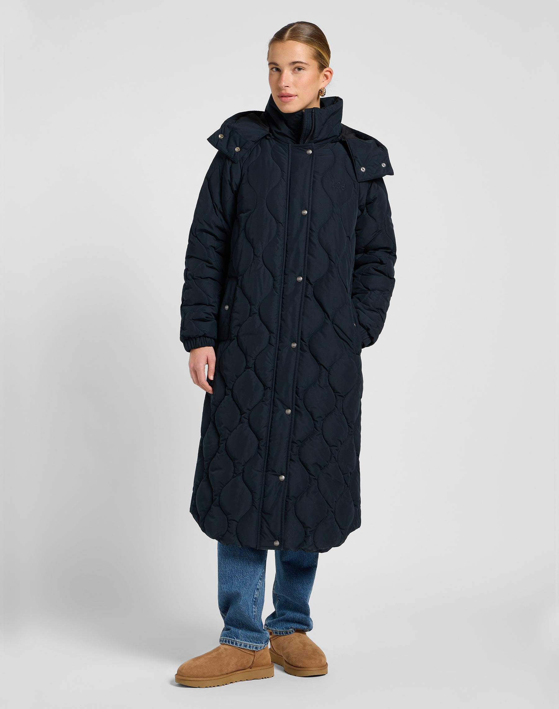 Puffer lungo in Unionall Black Jackets Lee