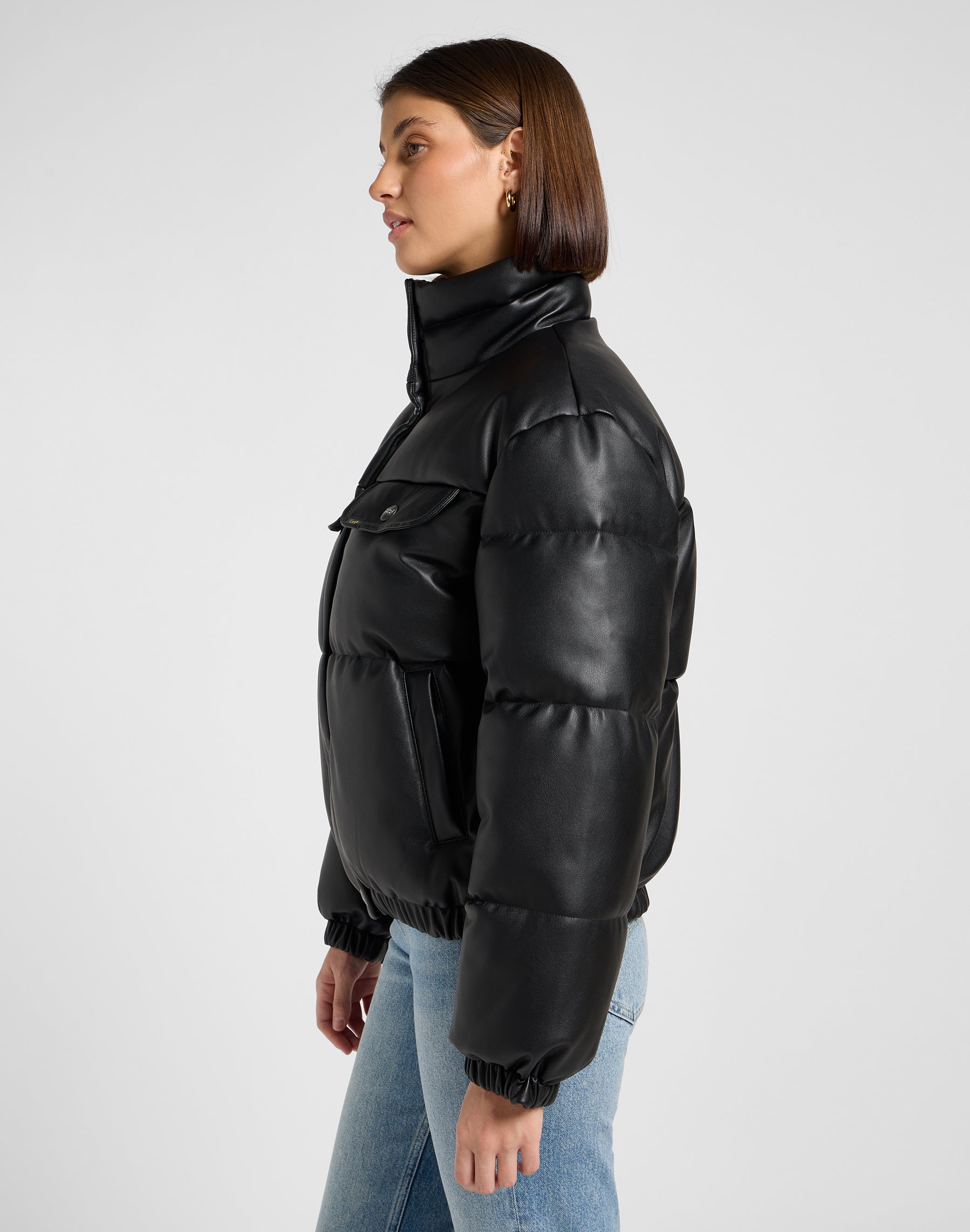 Giacca Rider Puffer in Unionall Nero Giacche Lee