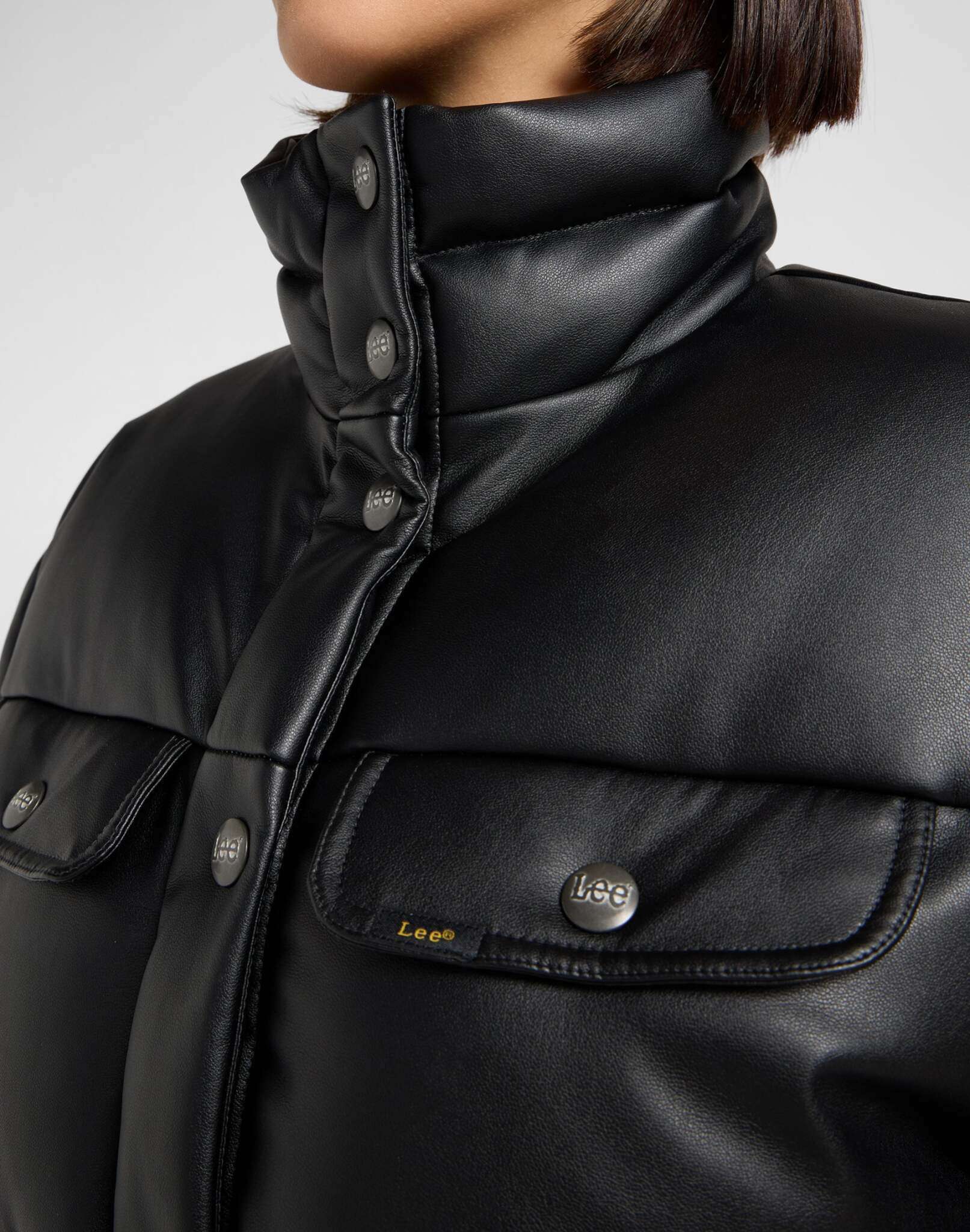 Giacca Rider Puffer in Unionall Nero Giacche Lee