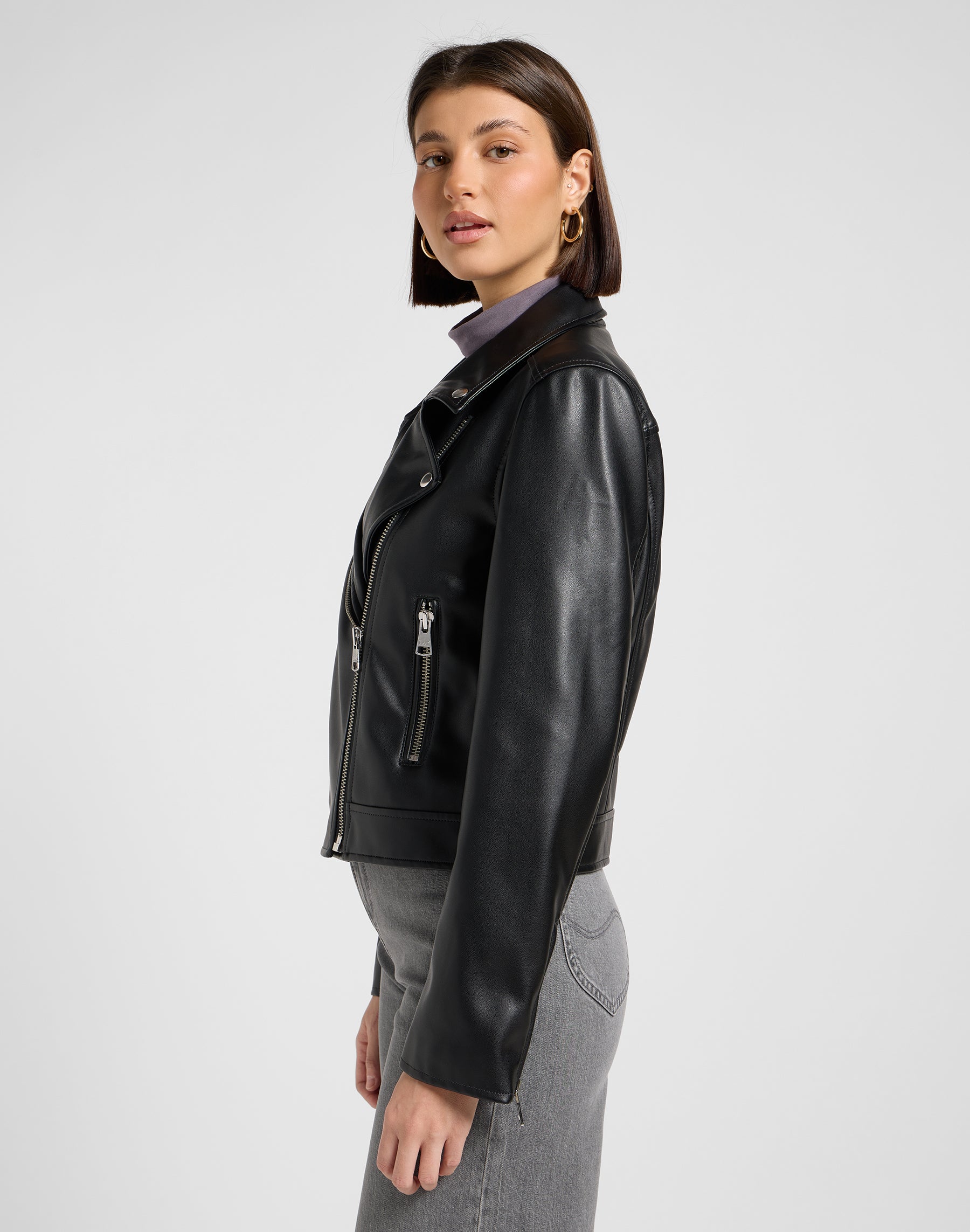 Giacca Moto in Nero Giacche Lee
