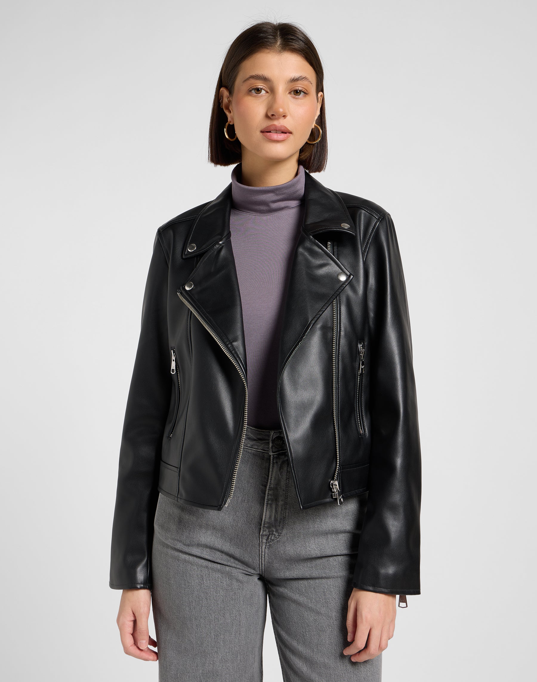 Giacca Moto in Nero Giacche Lee