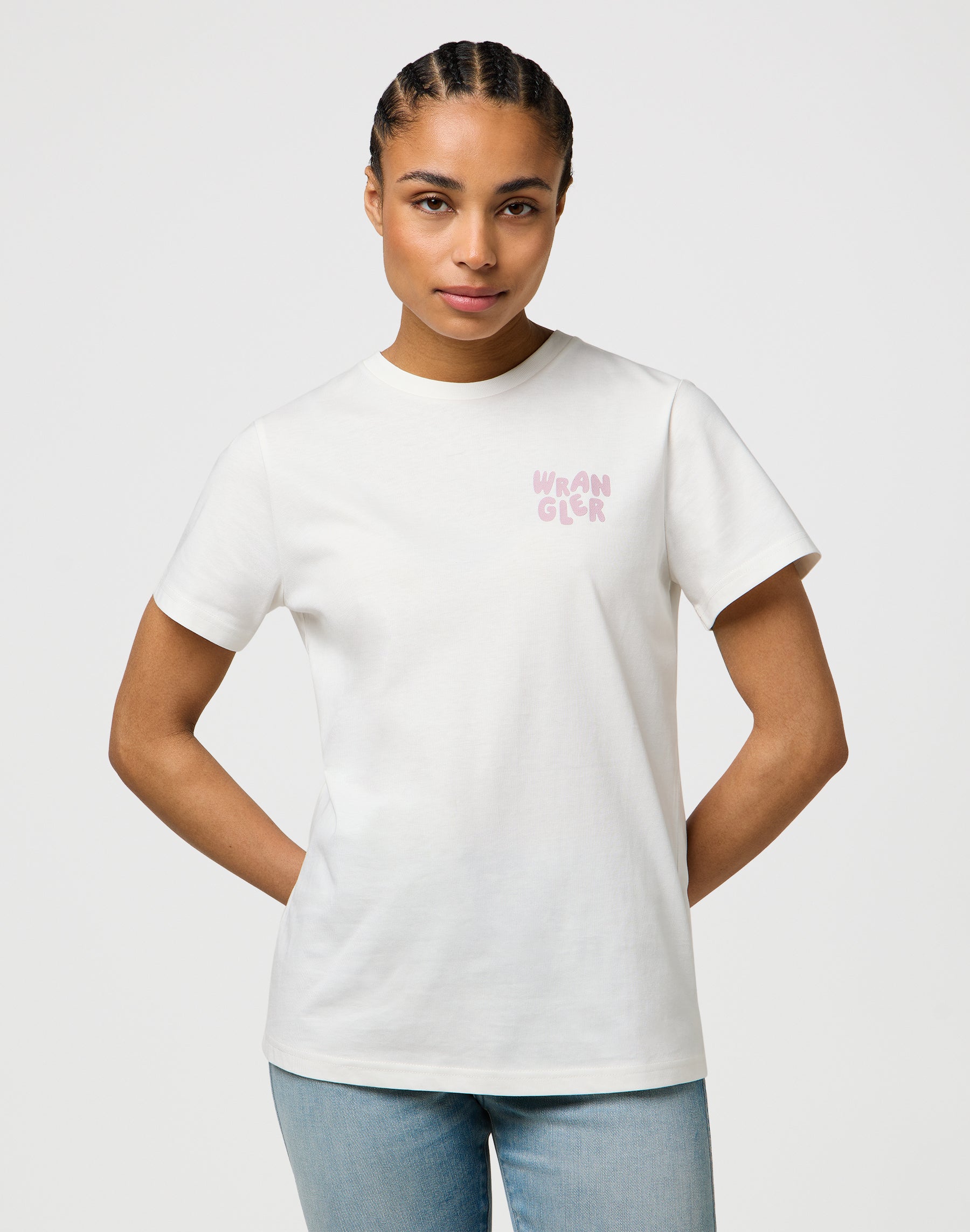 Tee Sign Off in T-shirt bianche usurate Wrangler