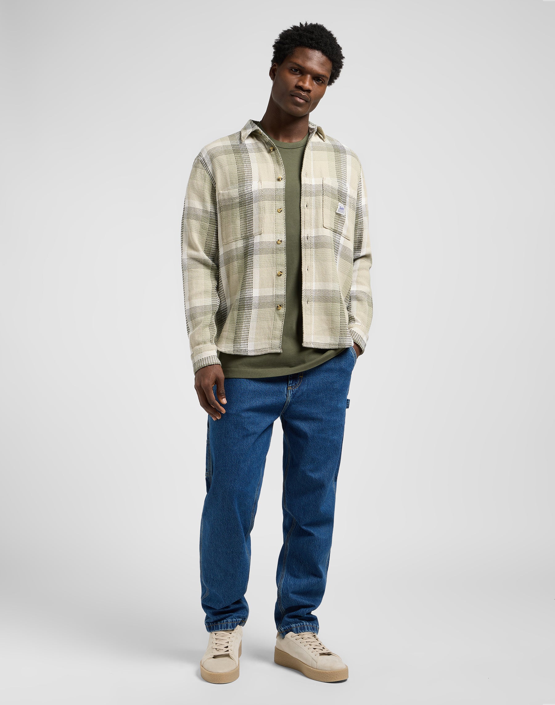 Camicia da lavoro 2.0 in Oak Moss Plaid Shirts Lee