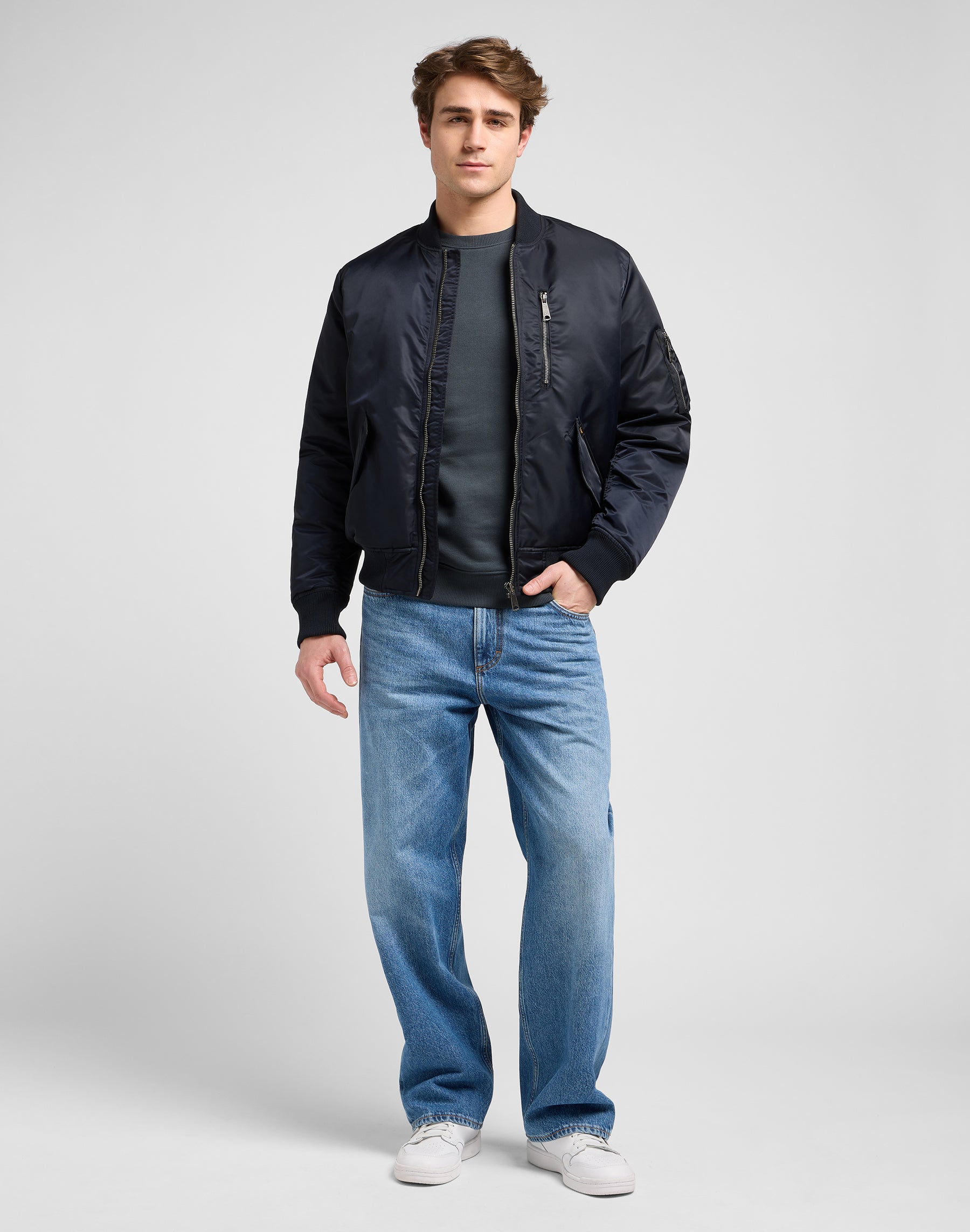 Giacca bomber in Nero Giacche Lee