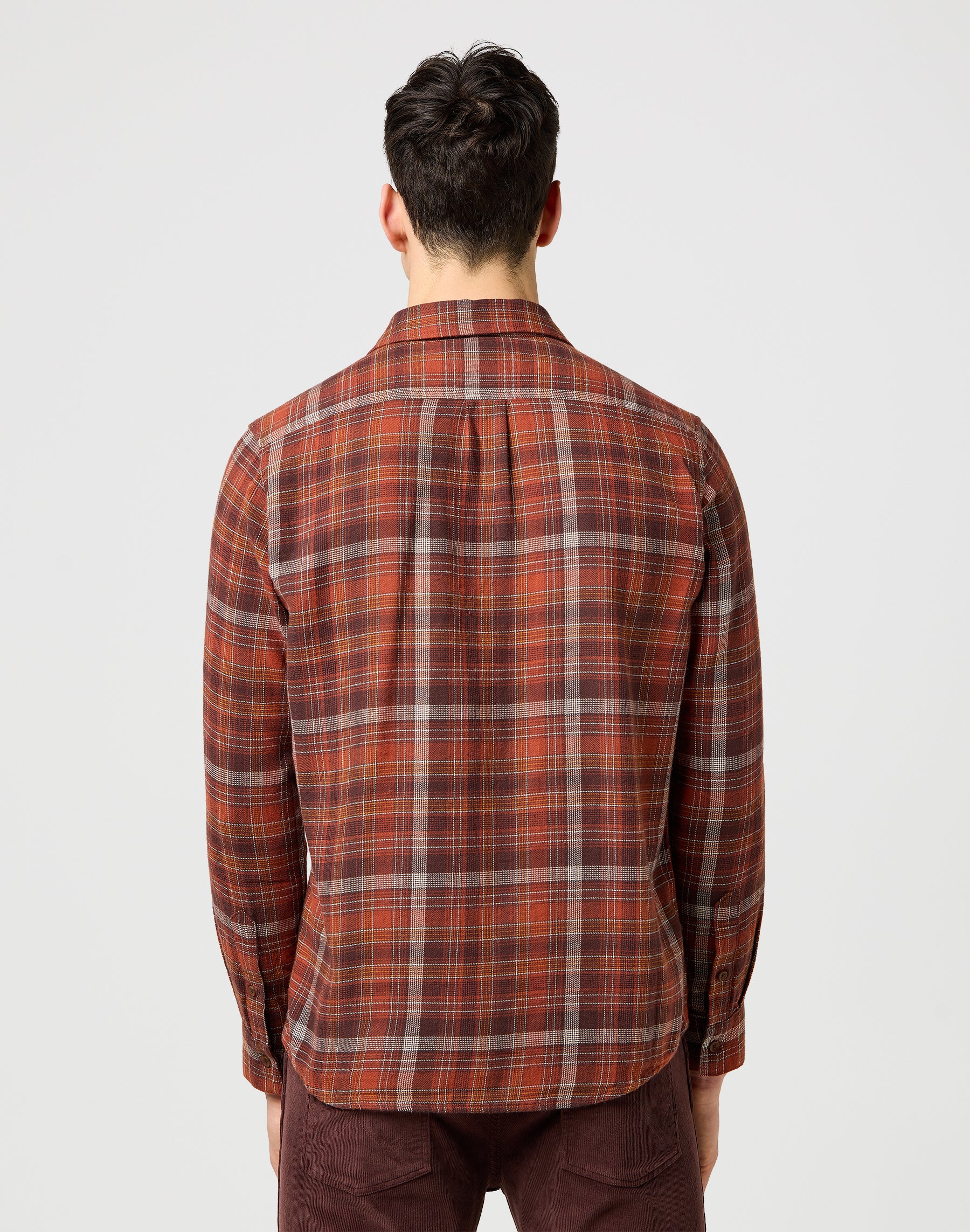 Camicia di flanella da 1 pkt in mattoni cotti Camicie Wrangler