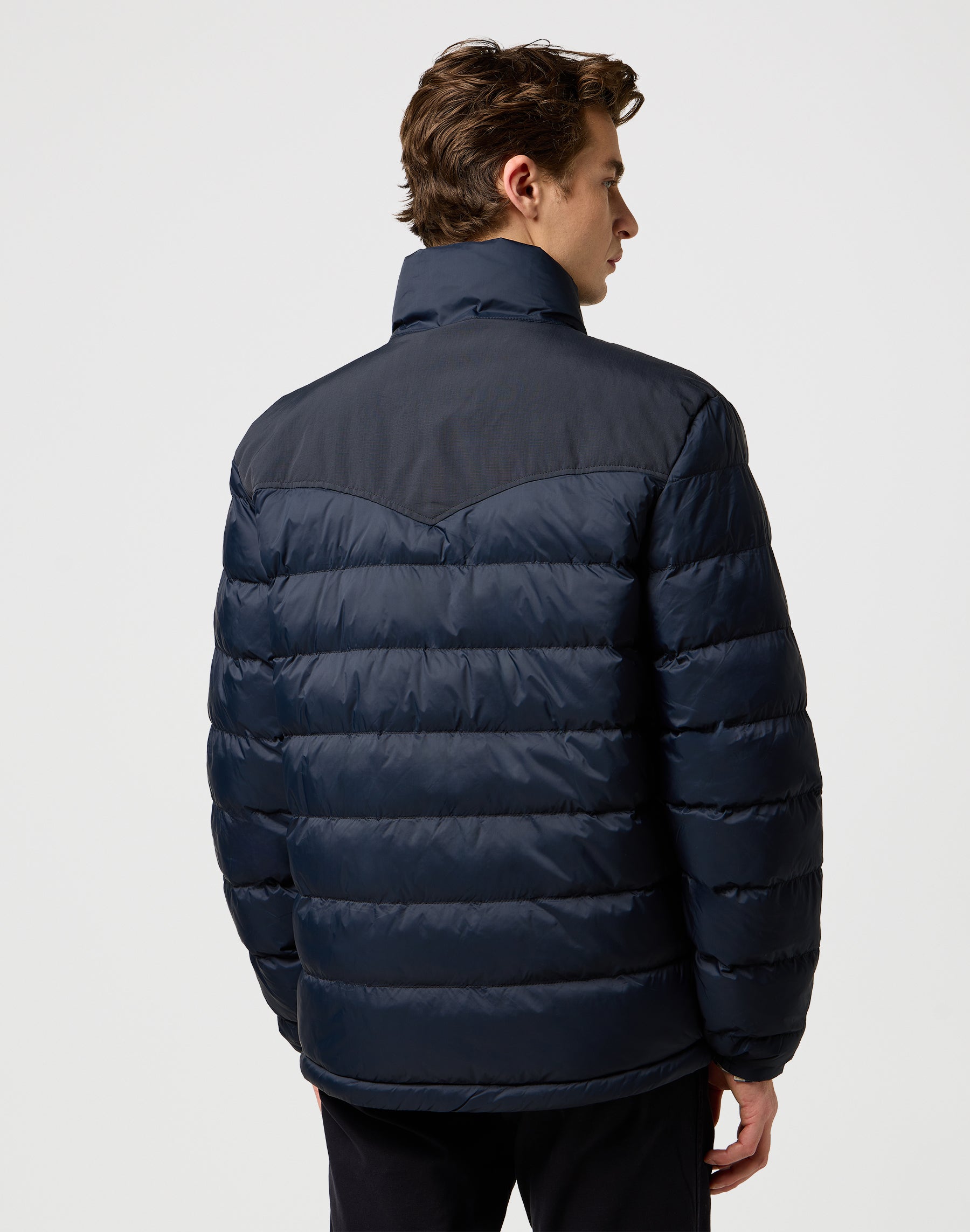Puffer impacchettabile in giacche nere Wrangler