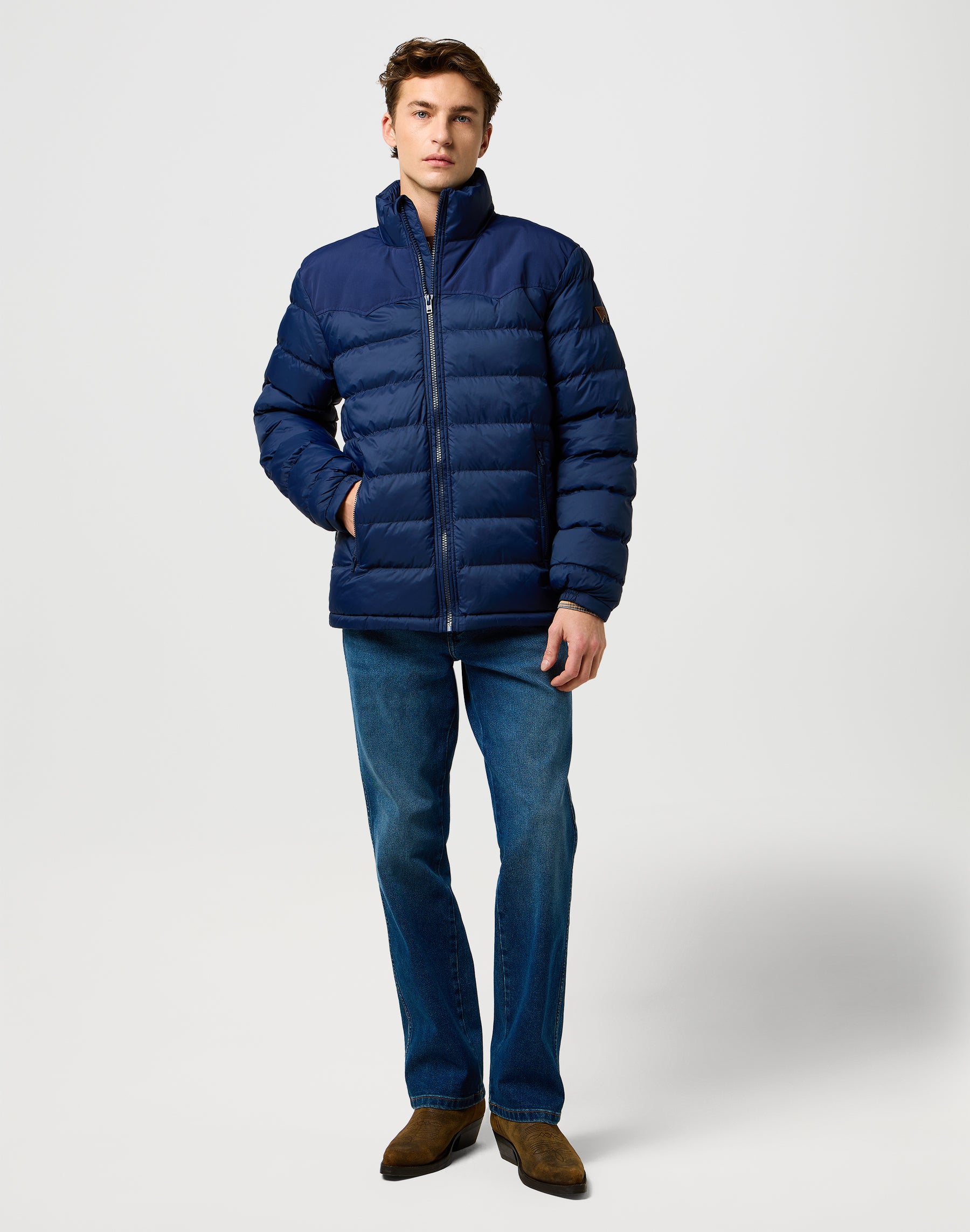 Imballabile Puffer in giacche Wrangler Navy