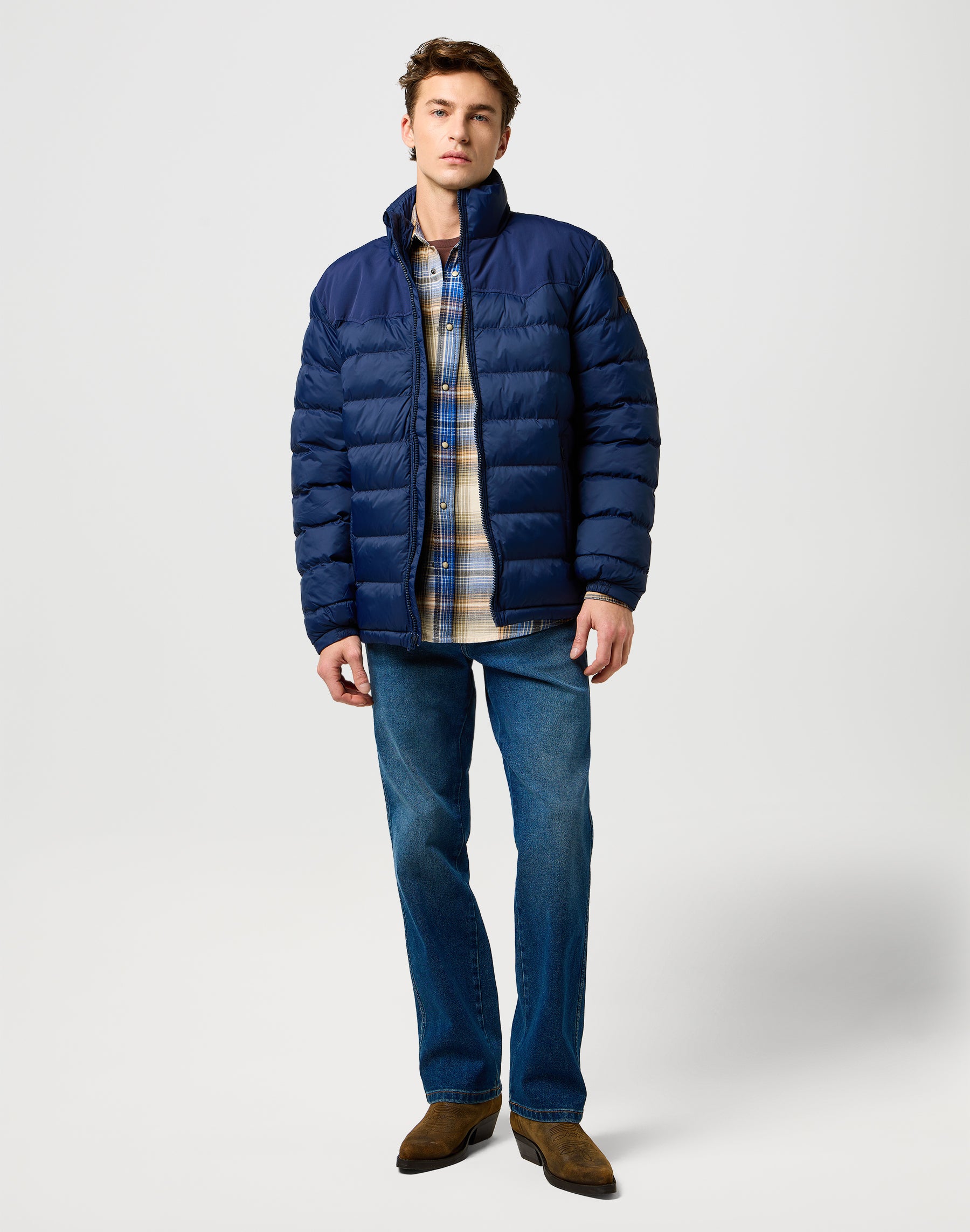 Imballabile Puffer in giacche Wrangler Navy