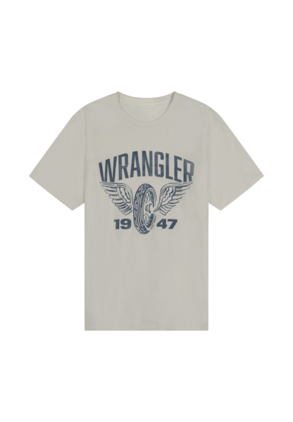 Maglietta Americana in bianco consumato