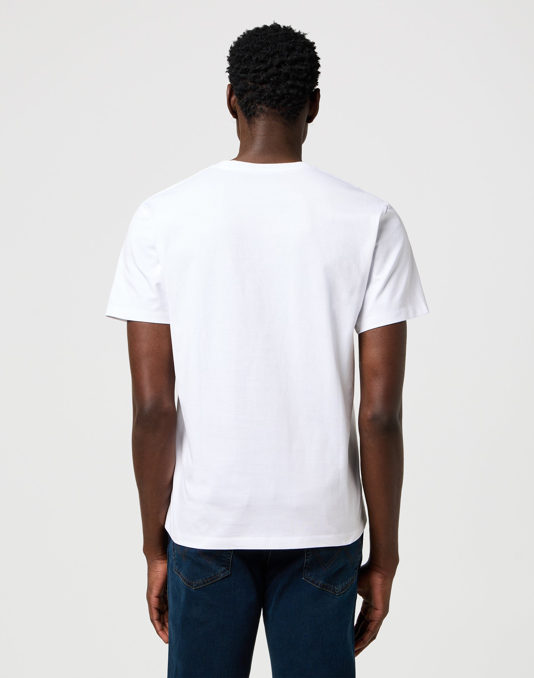 Americana Tee in Bianco Usato Magliette Wrangler
