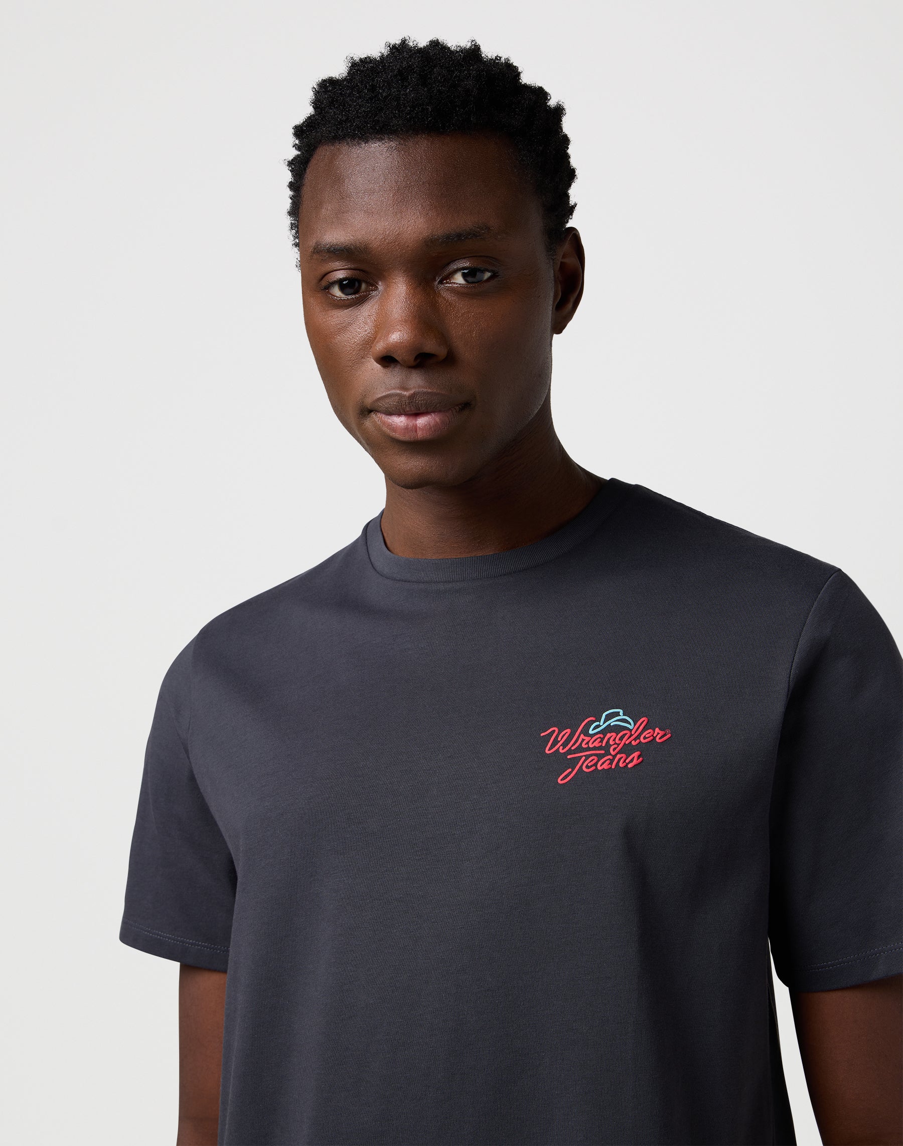 Maglietta grafica in nero sbiadito Magliette Wrangler