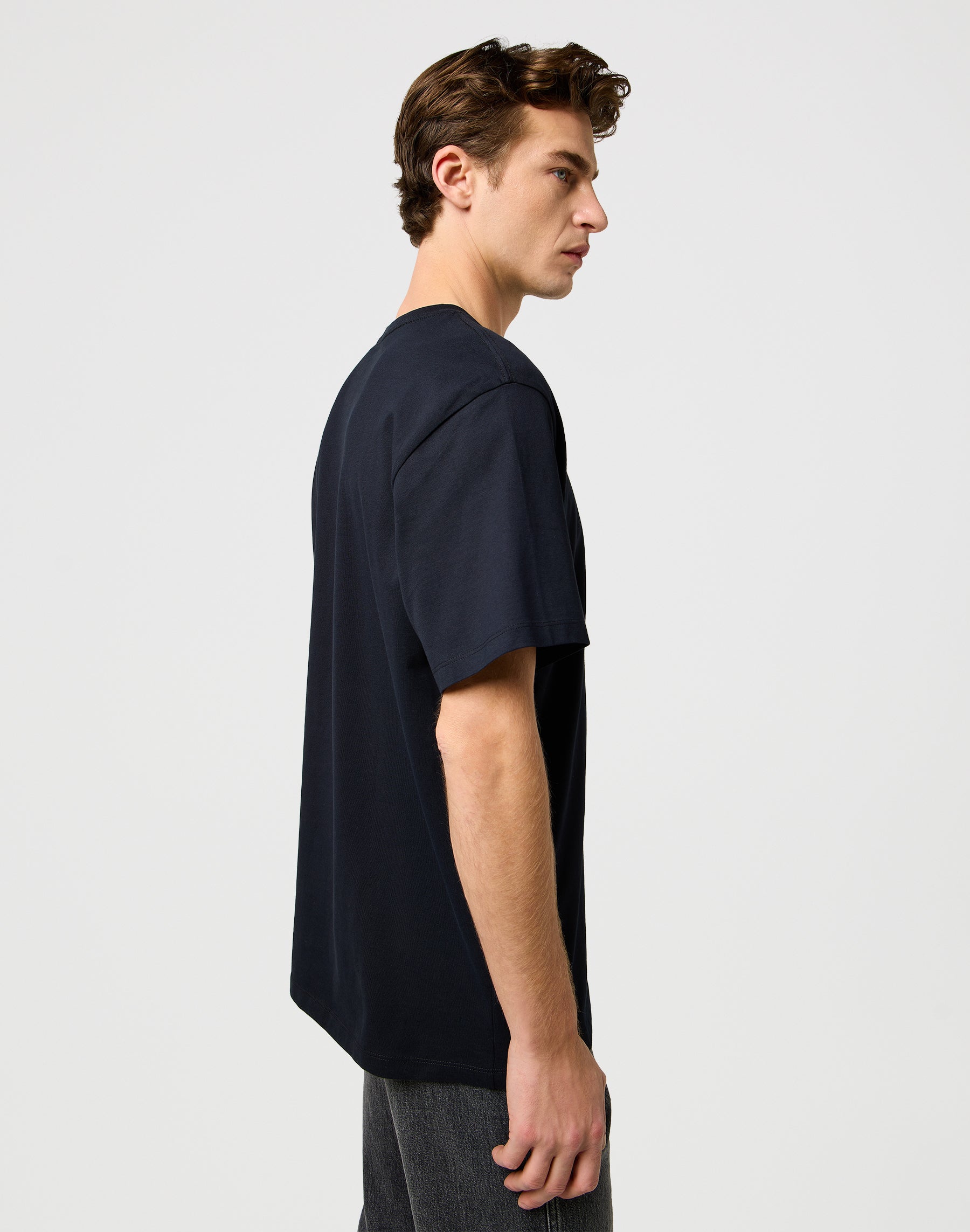 Maglietta con ricamo in nero Magliette Wrangler