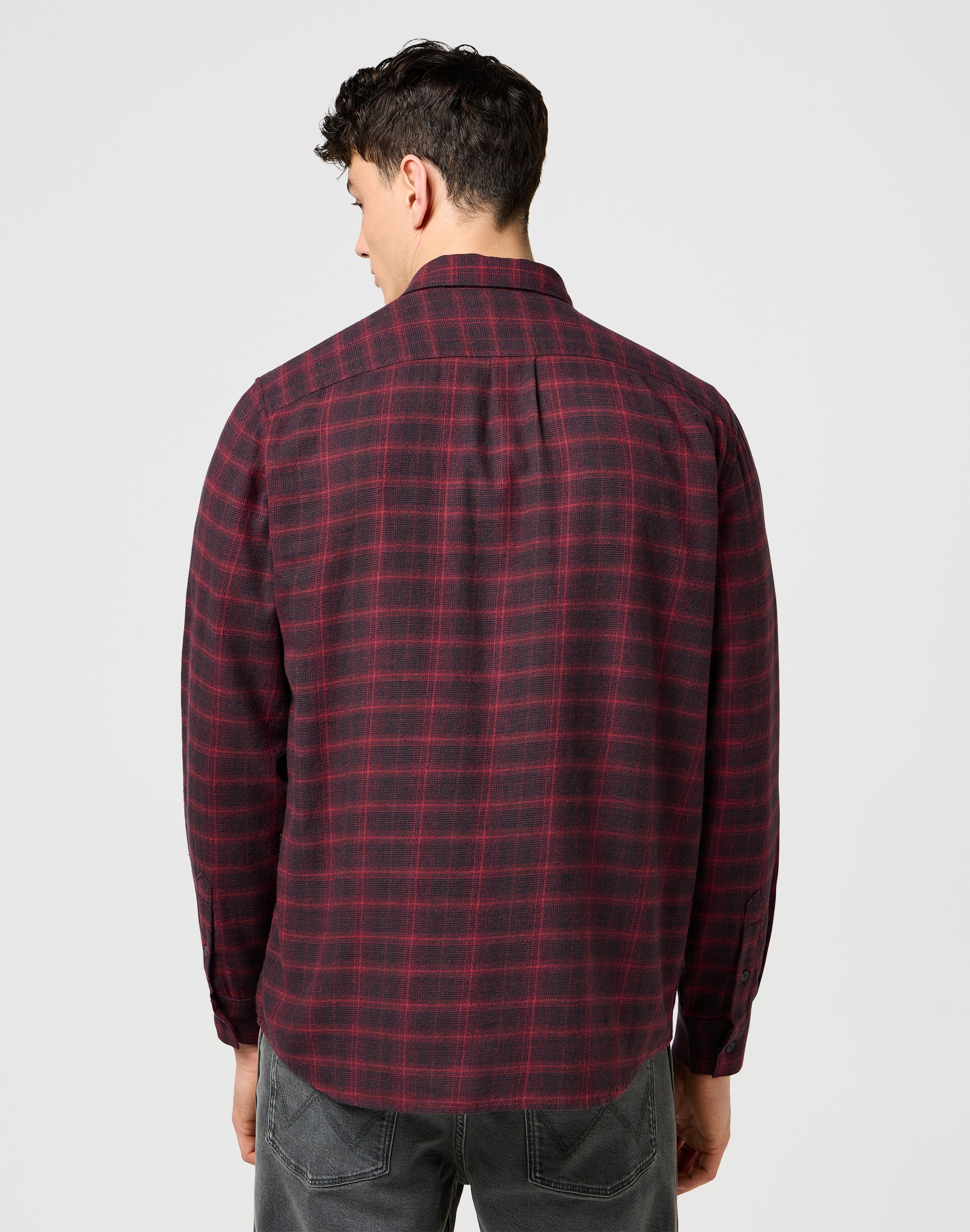 Camicia di flanella da 1 pkt in nero Camicie da vino Wrangler