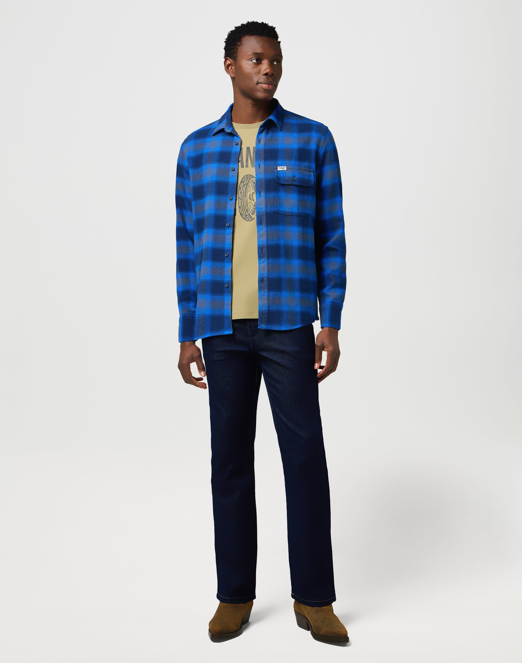Camicia 1 pkt indaco in camicie indaco ghiaccio Wrangler