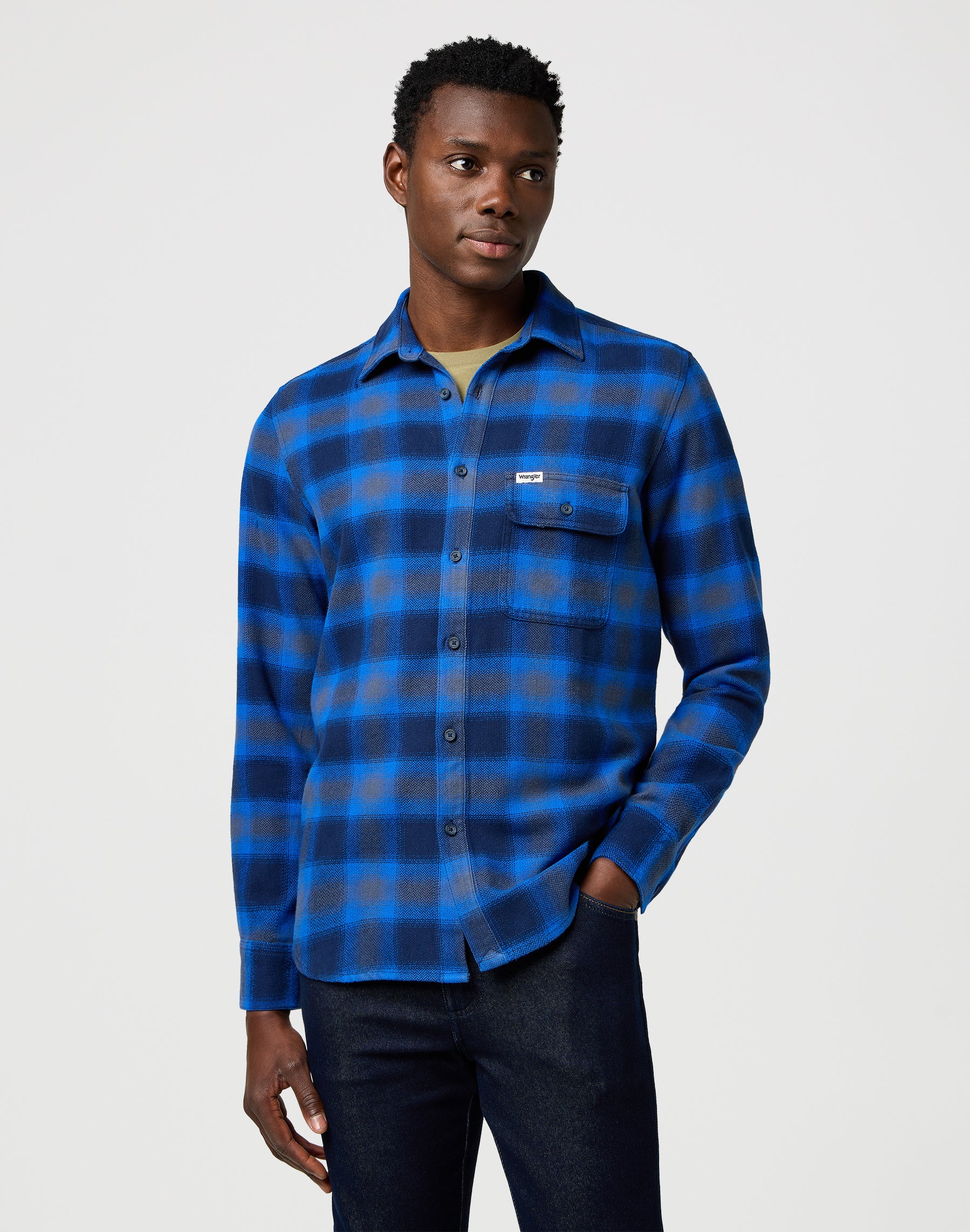 Camicia 1 pkt indaco in camicie indaco ghiaccio Wrangler