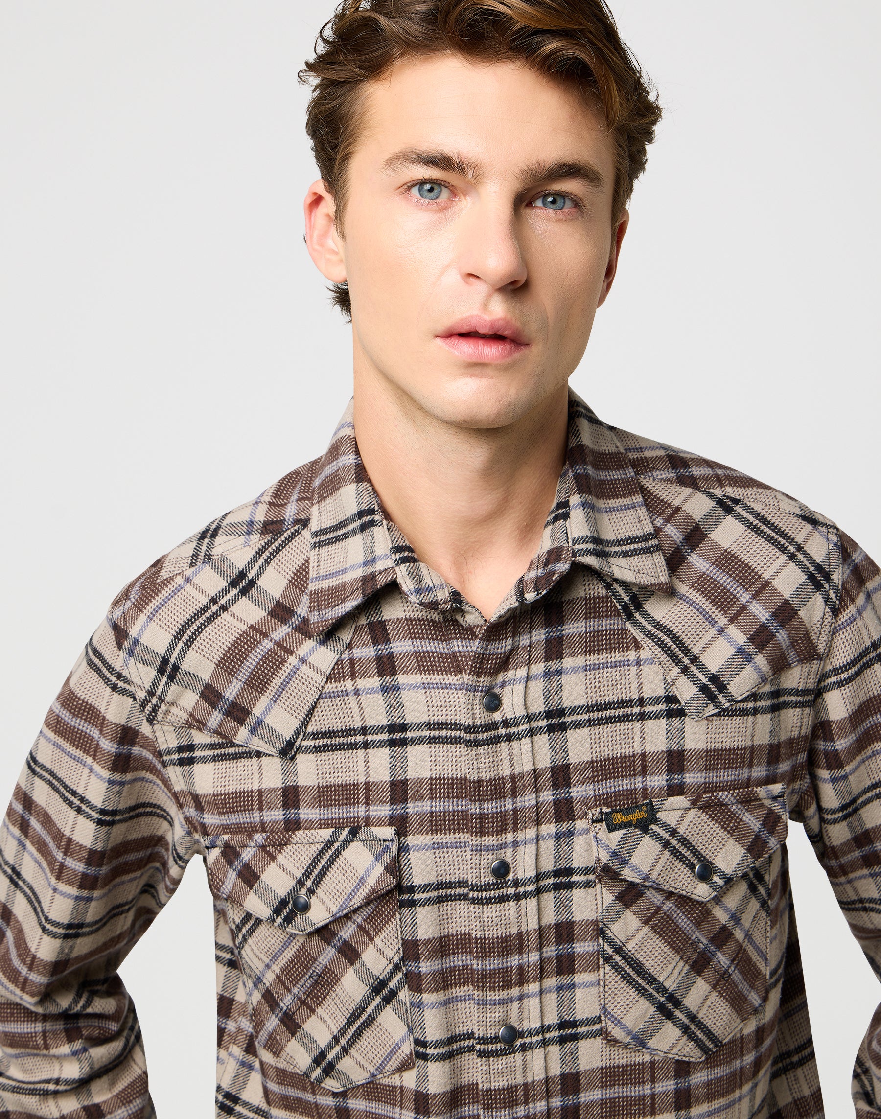 Camicia Western in nero ricco Camicie Wrangler