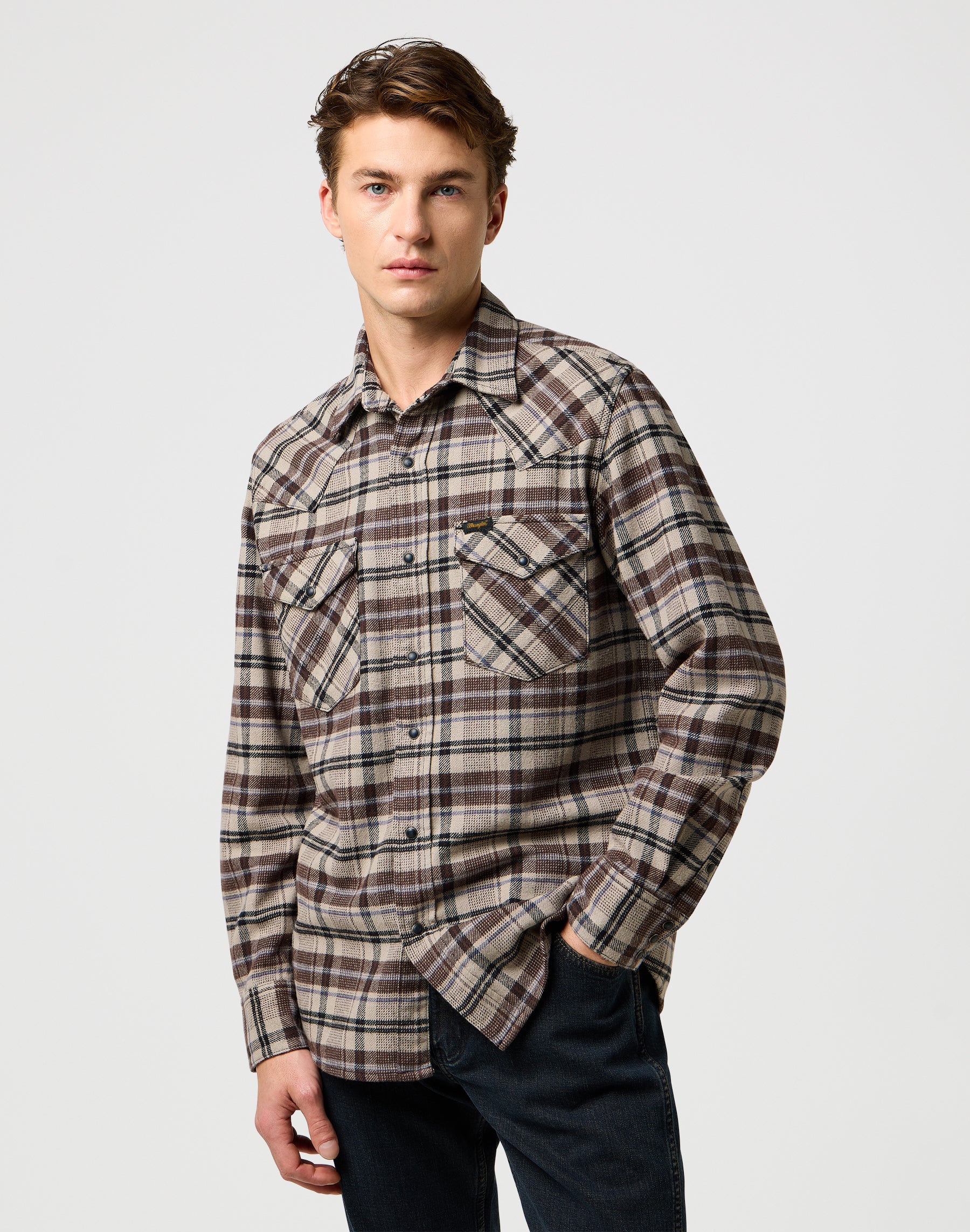 Camicia Western in nero ricco Camicie Wrangler