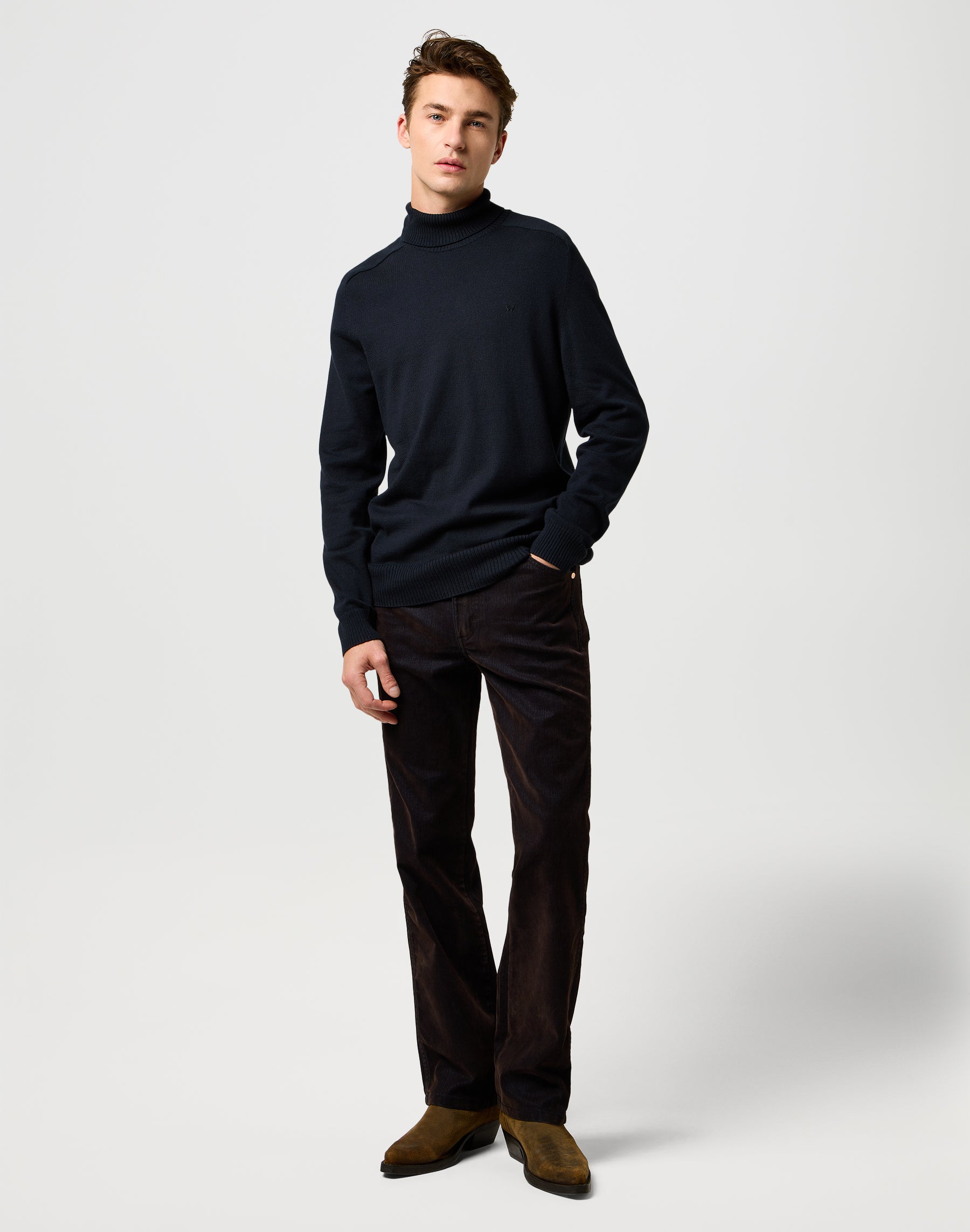 Dolcevita in nero Maglioni Wrangler