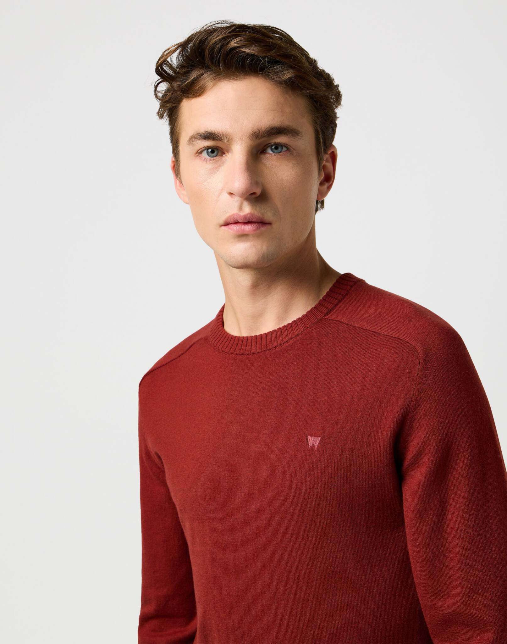 Maglione a maglia in mattone cotto Maglioni Wrangler