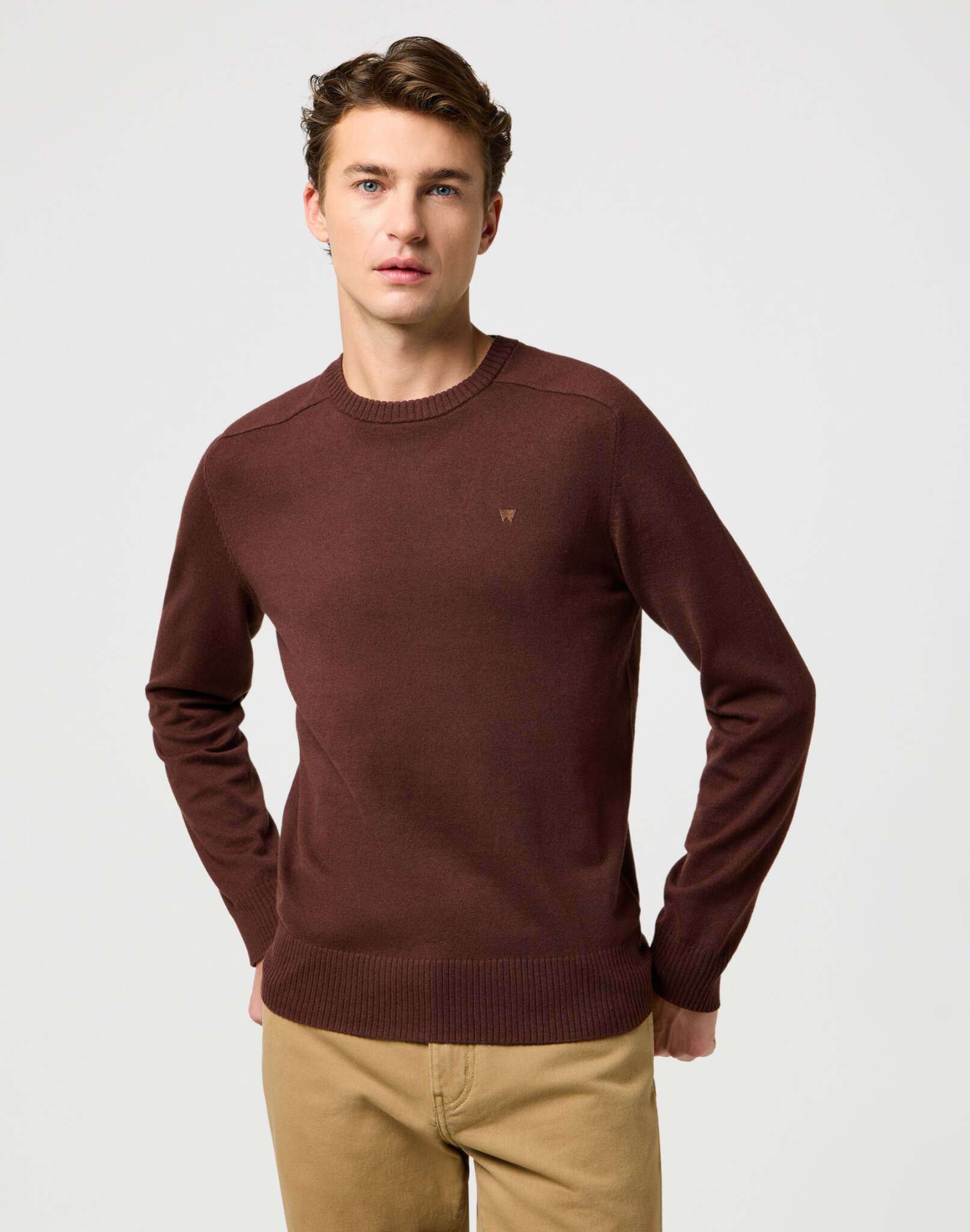 Maglione a maglia in mogano Maglioni Wrangler