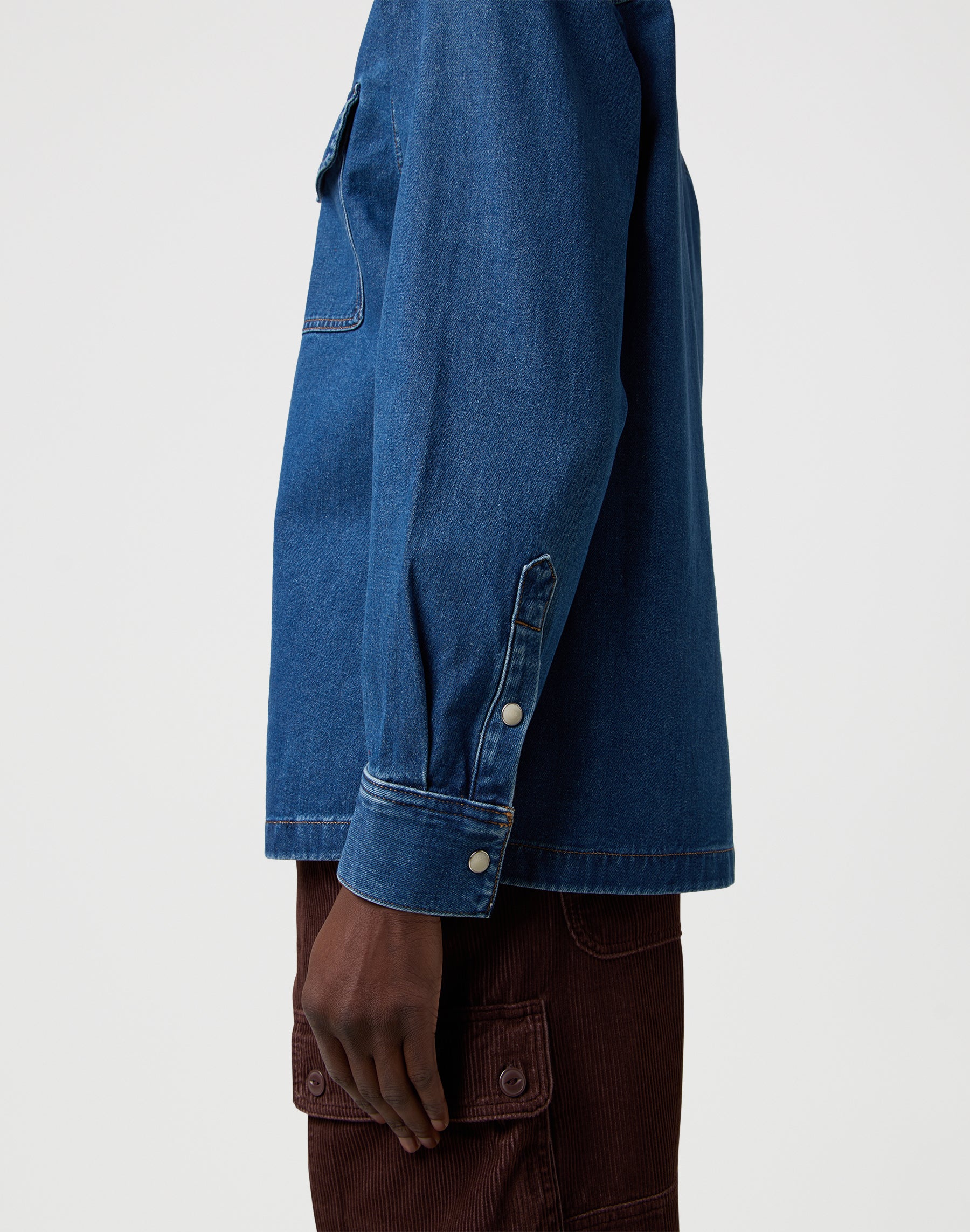 Camicie Wrangler blu retrò con sovracamicia