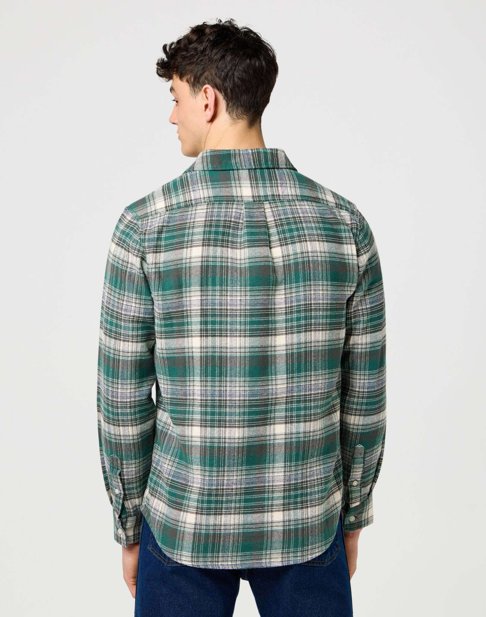 Camicia spazzolata da 1 pezzo in betulla verde Camicie Wrangler