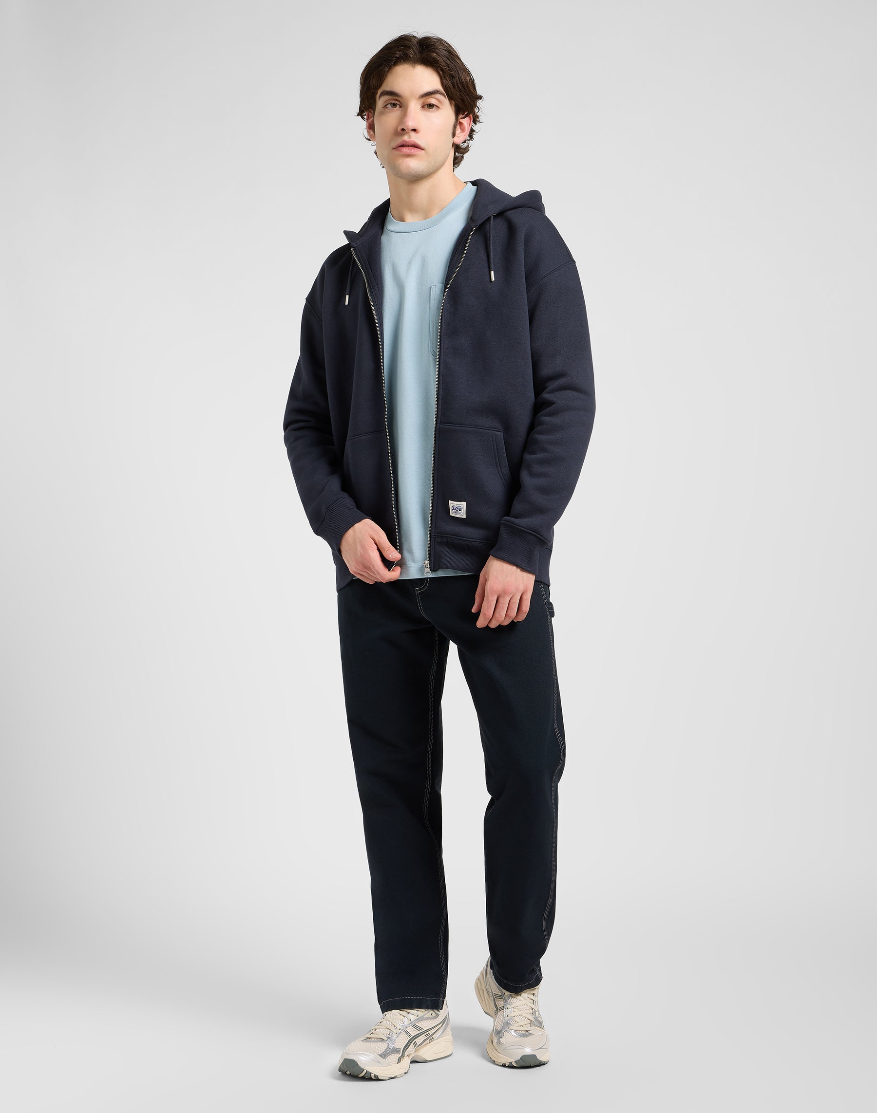 Felpa con cappuccio Ww Full Zip in Rebel Navy Sweat Jackets Lee