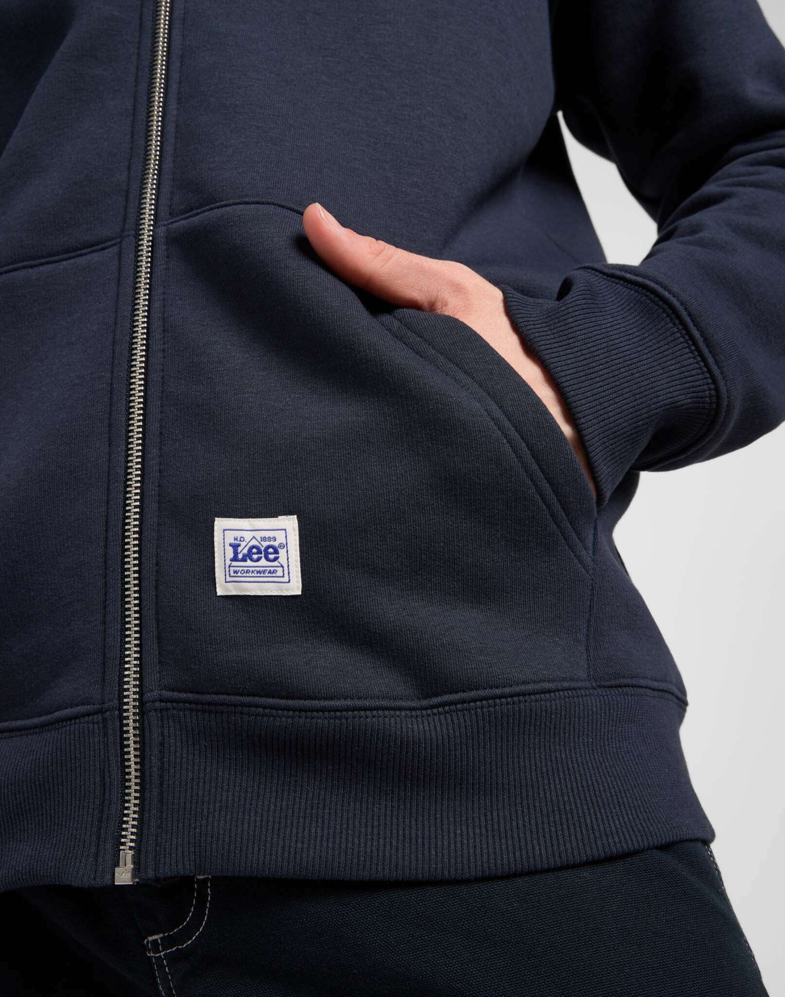 Felpa con cappuccio Ww Full Zip in Rebel Navy Sweat Jackets Lee