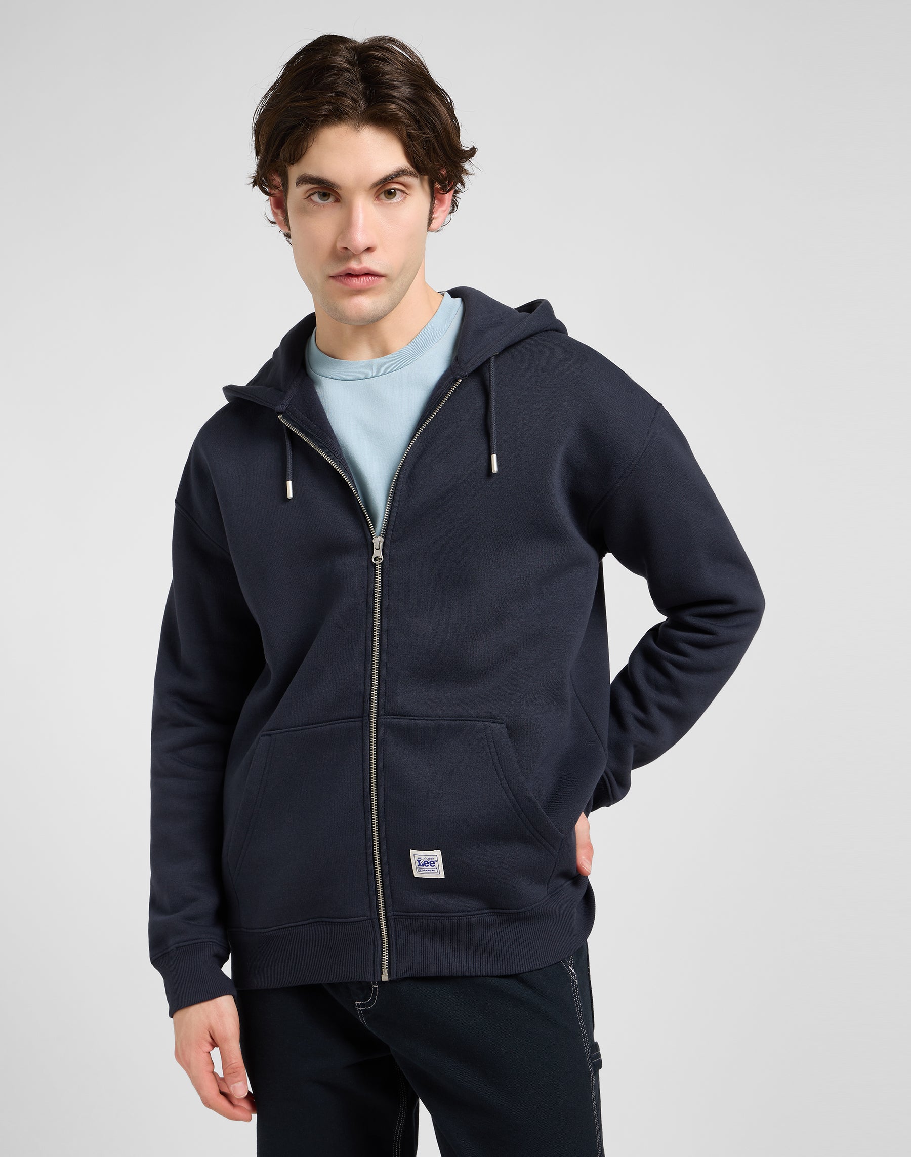 Felpa con cappuccio Ww Full Zip in Rebel Navy Sweat Jackets Lee