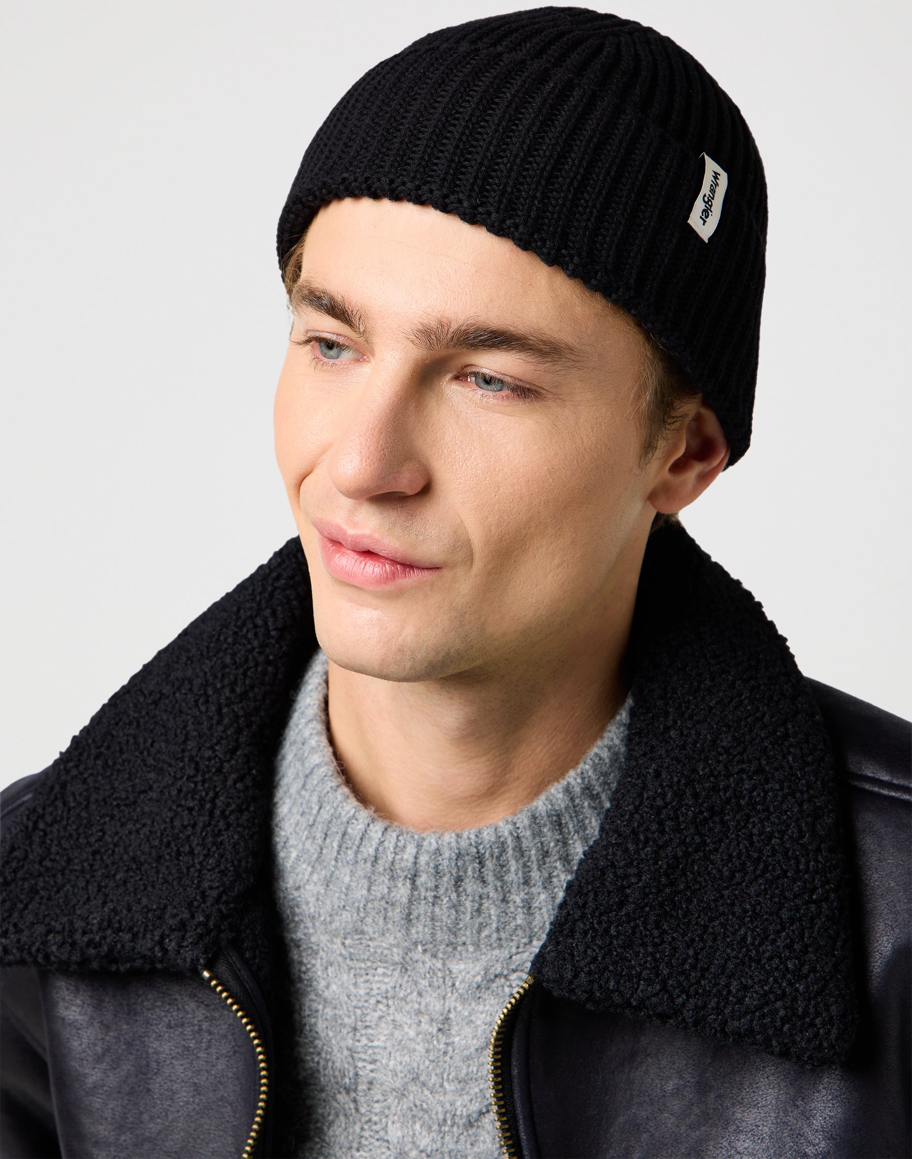 Berretto Sign Off con cappuccio nero Wrangler