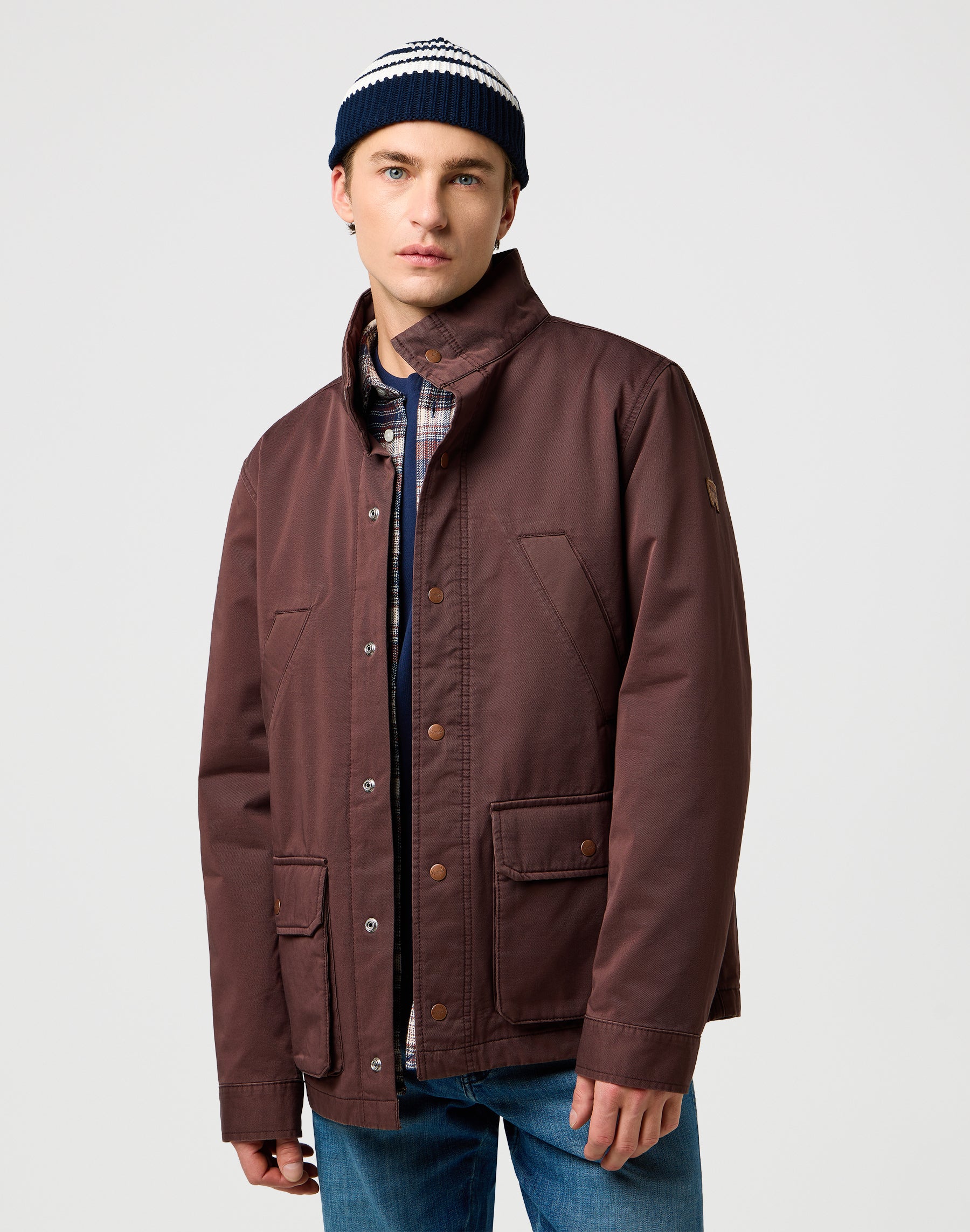 Berretto a righe con cappuccio blu scuro Wrangler