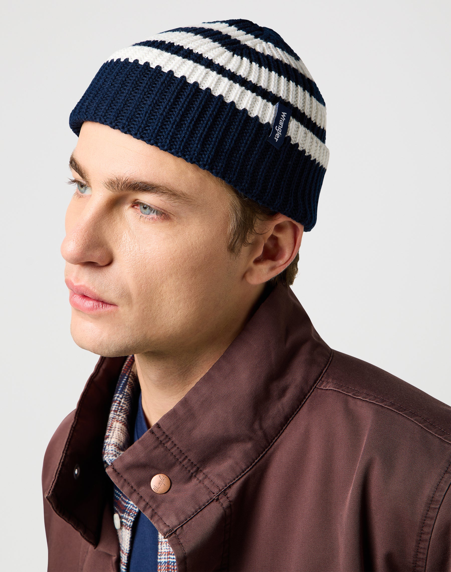 Berretto a righe con cappuccio blu scuro Wrangler