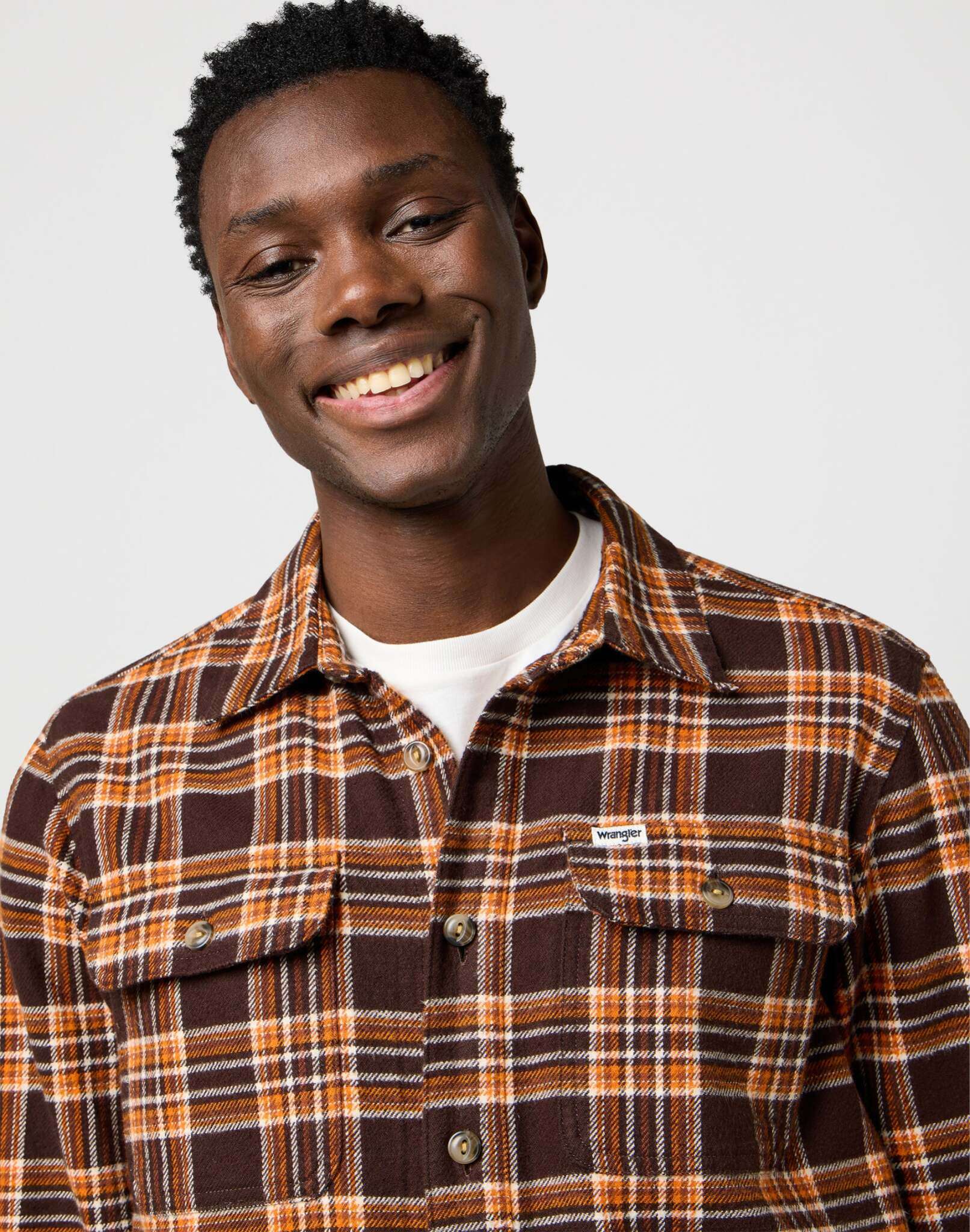 Camicia over in marrone scuro Camicie Wrangler