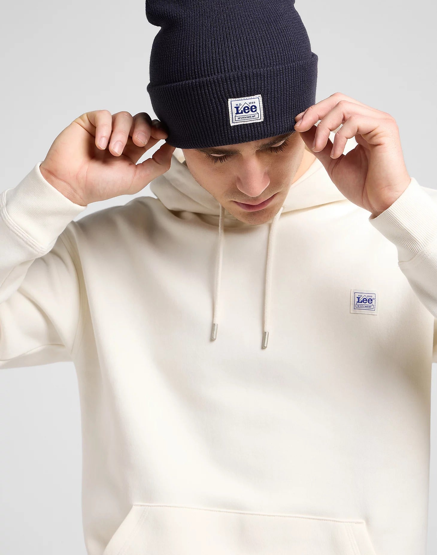 Berretto da lavoro in rivetto blu