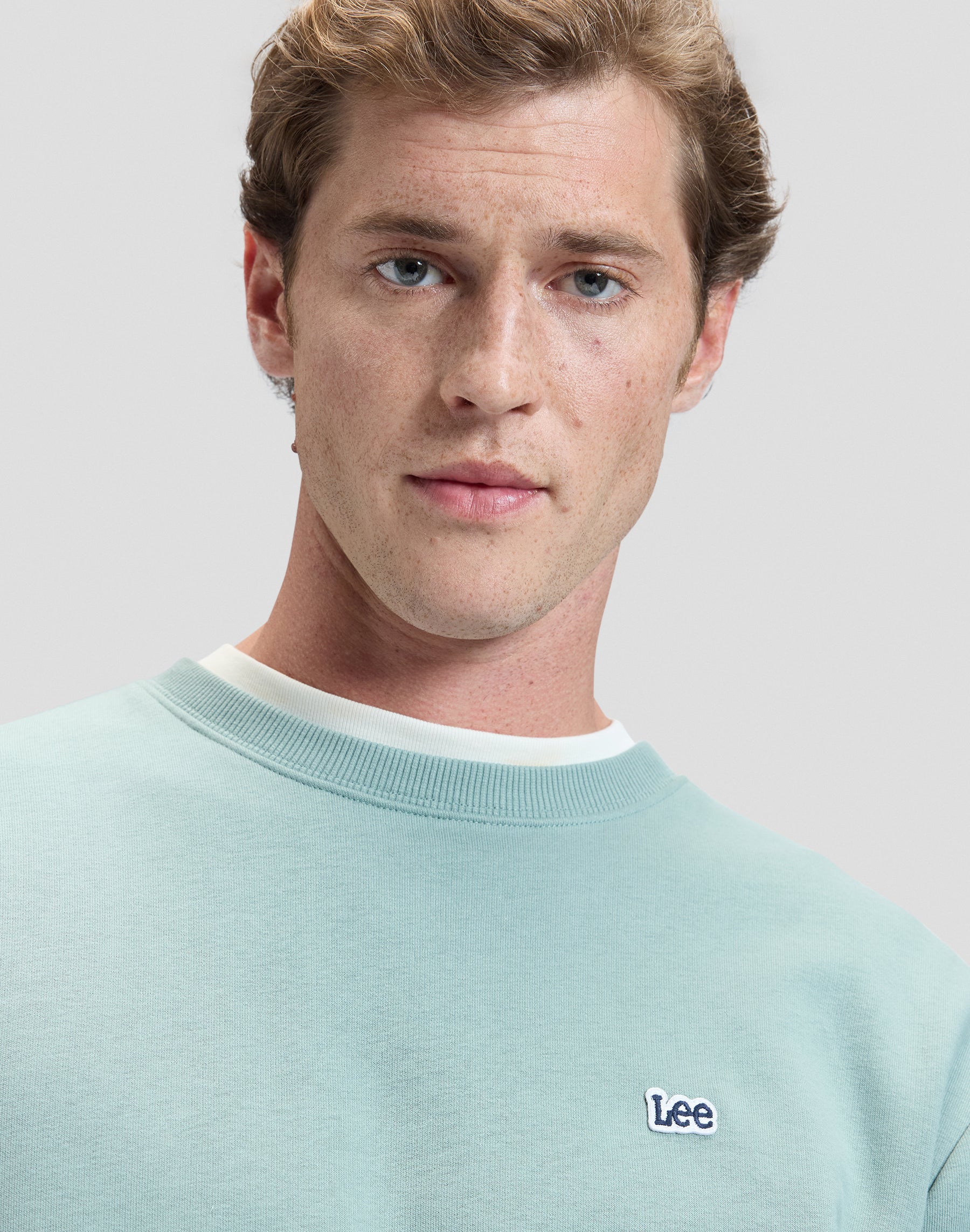 Felpa Patch Crew in Desert Sage