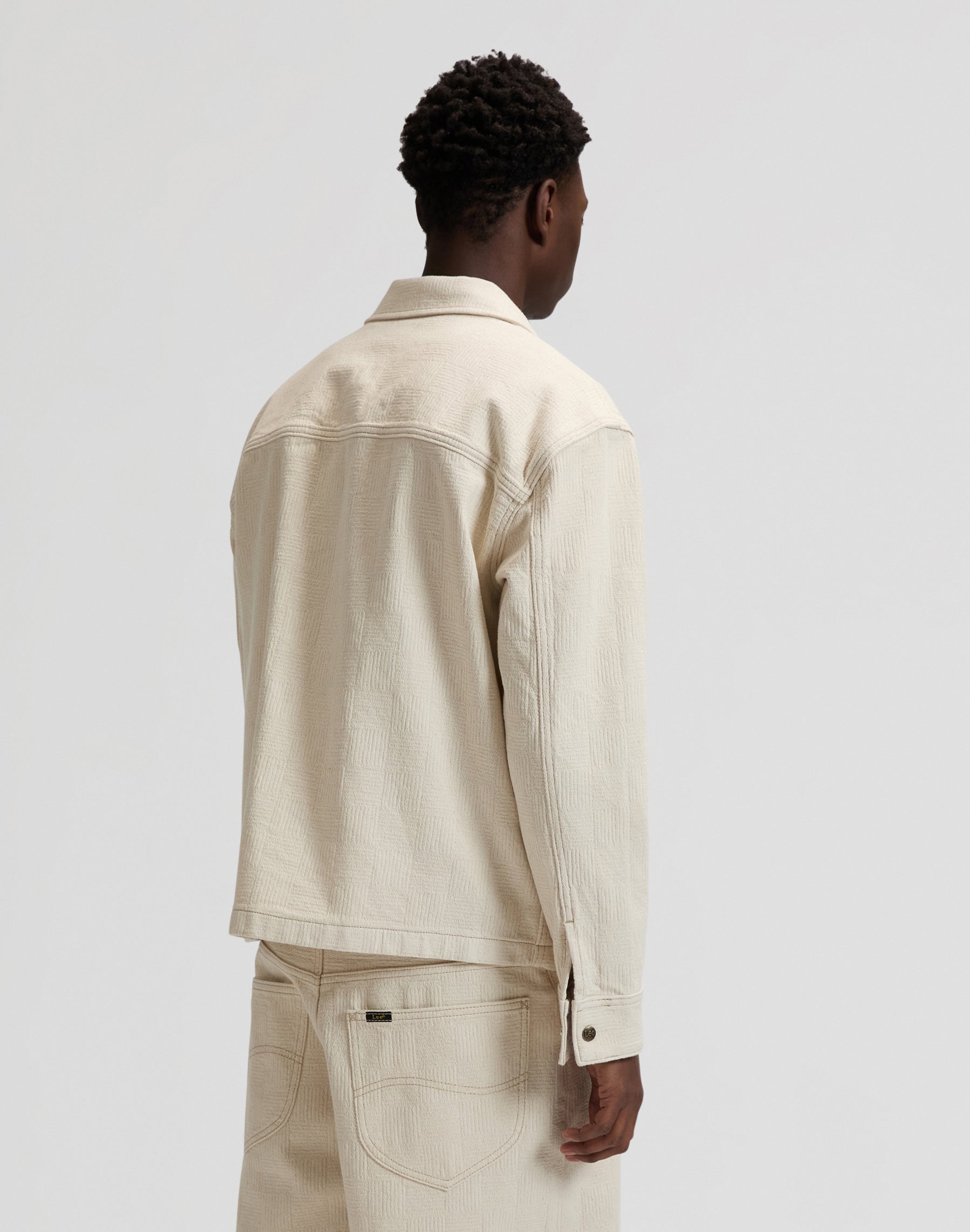 Giacca Jacquard in grigio naturale Giacche Lee