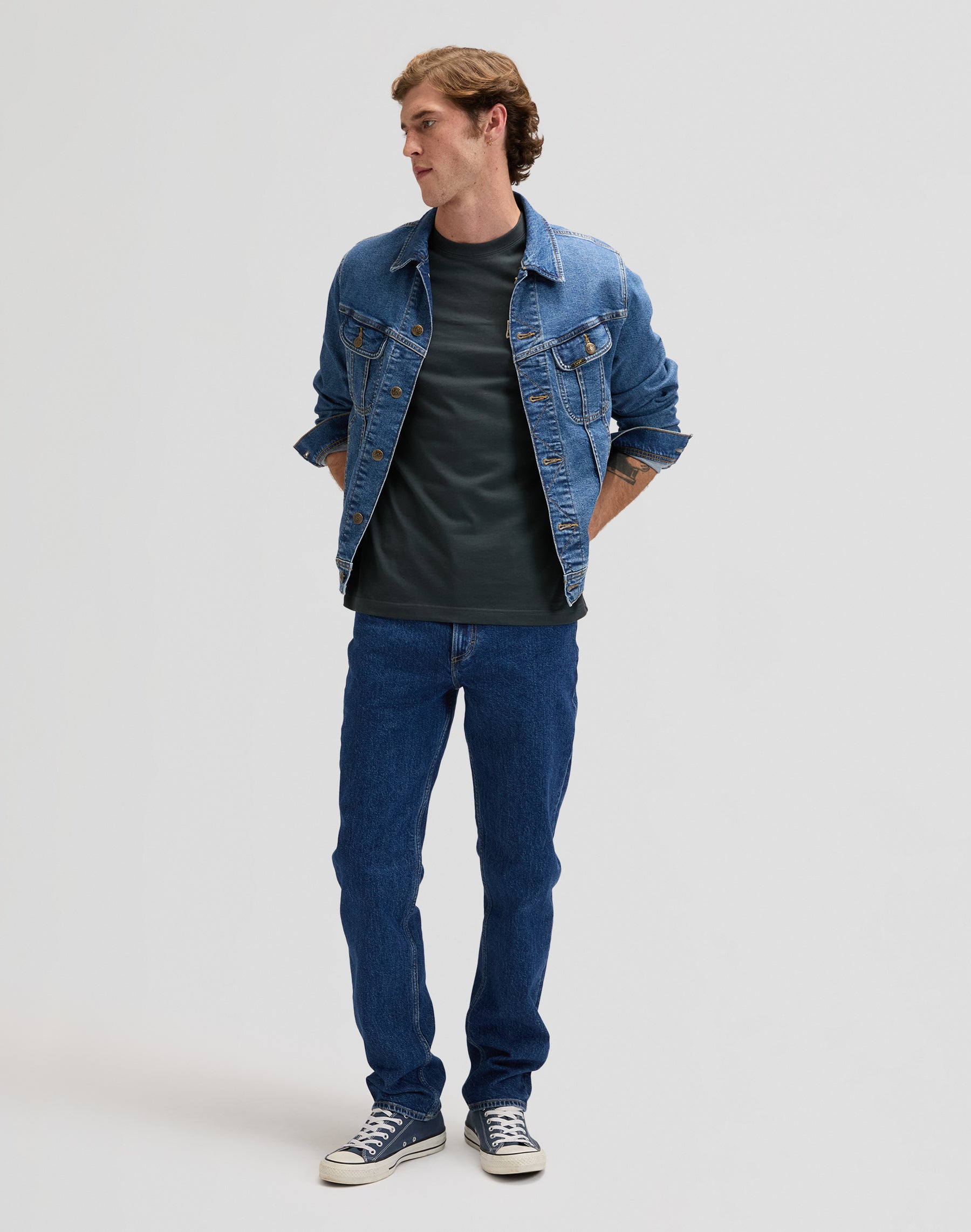 Maglietta Lee in nero slavato Magliette Lee