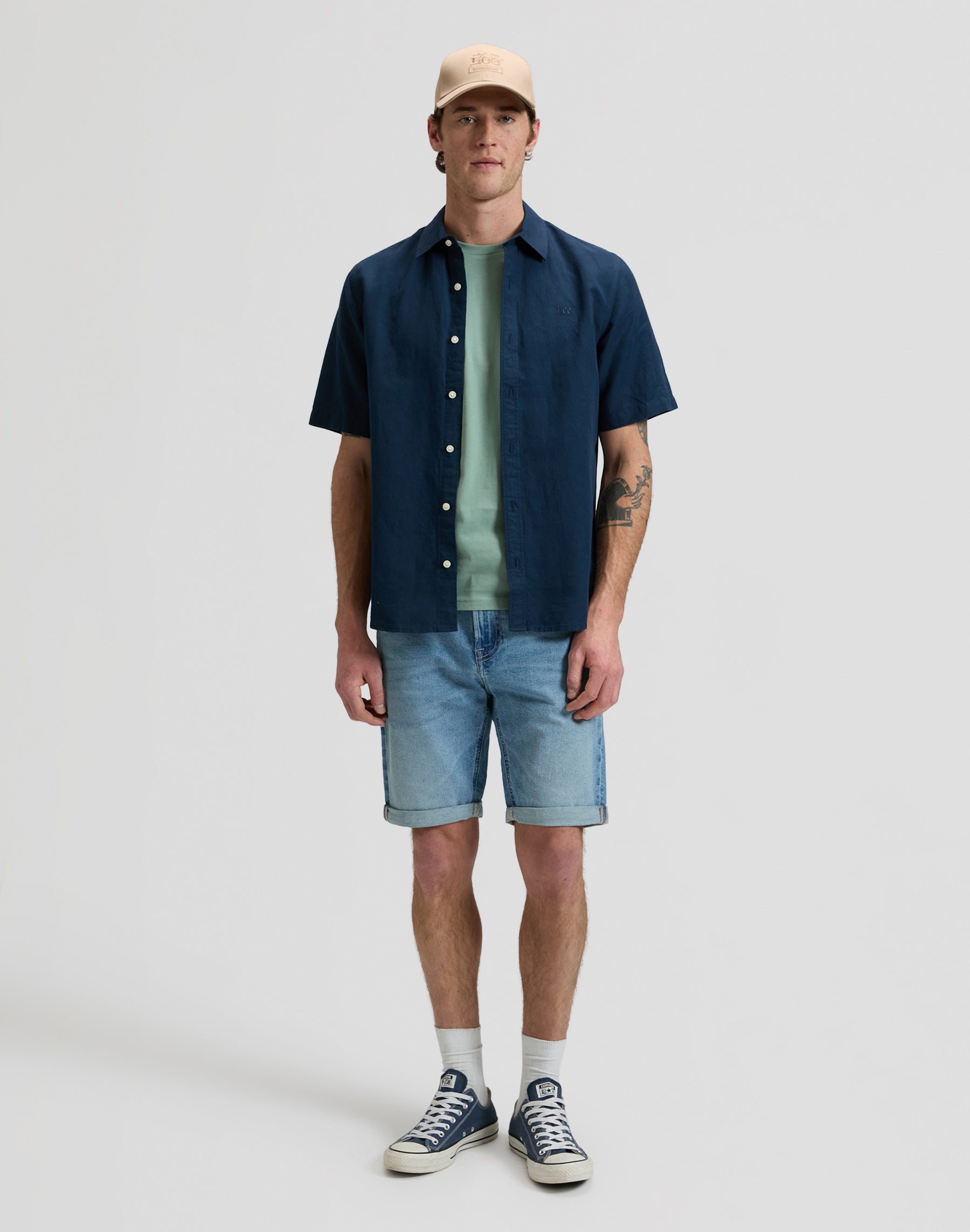 Lee Ss Lee in Rivet Navy Camicie Lee