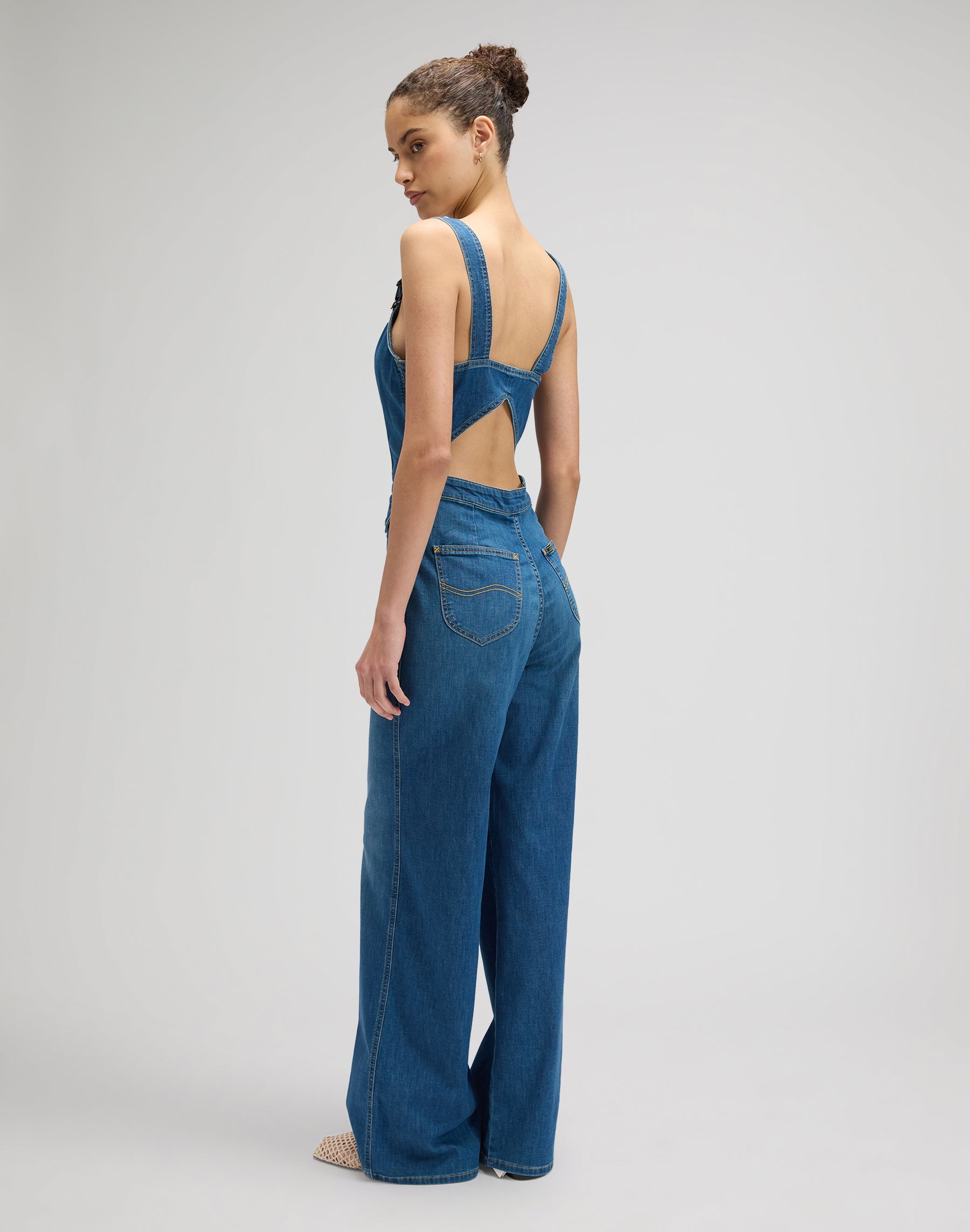 Tuta con tagli in blu Arrow Overall Lee