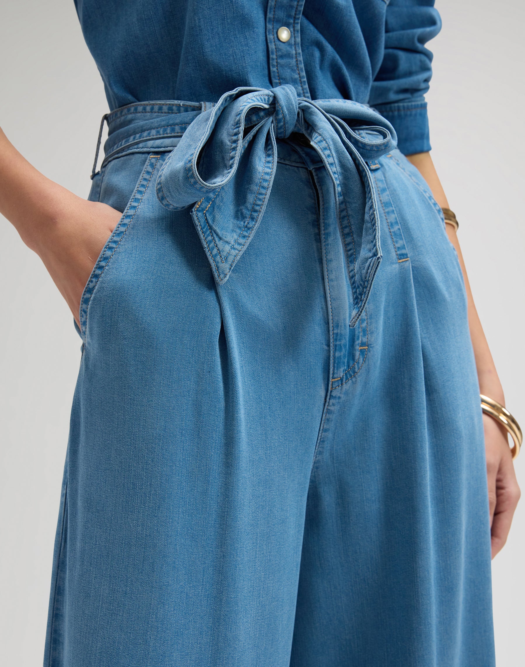 Pantaloni a pieghe larghi Ice Storm Lee