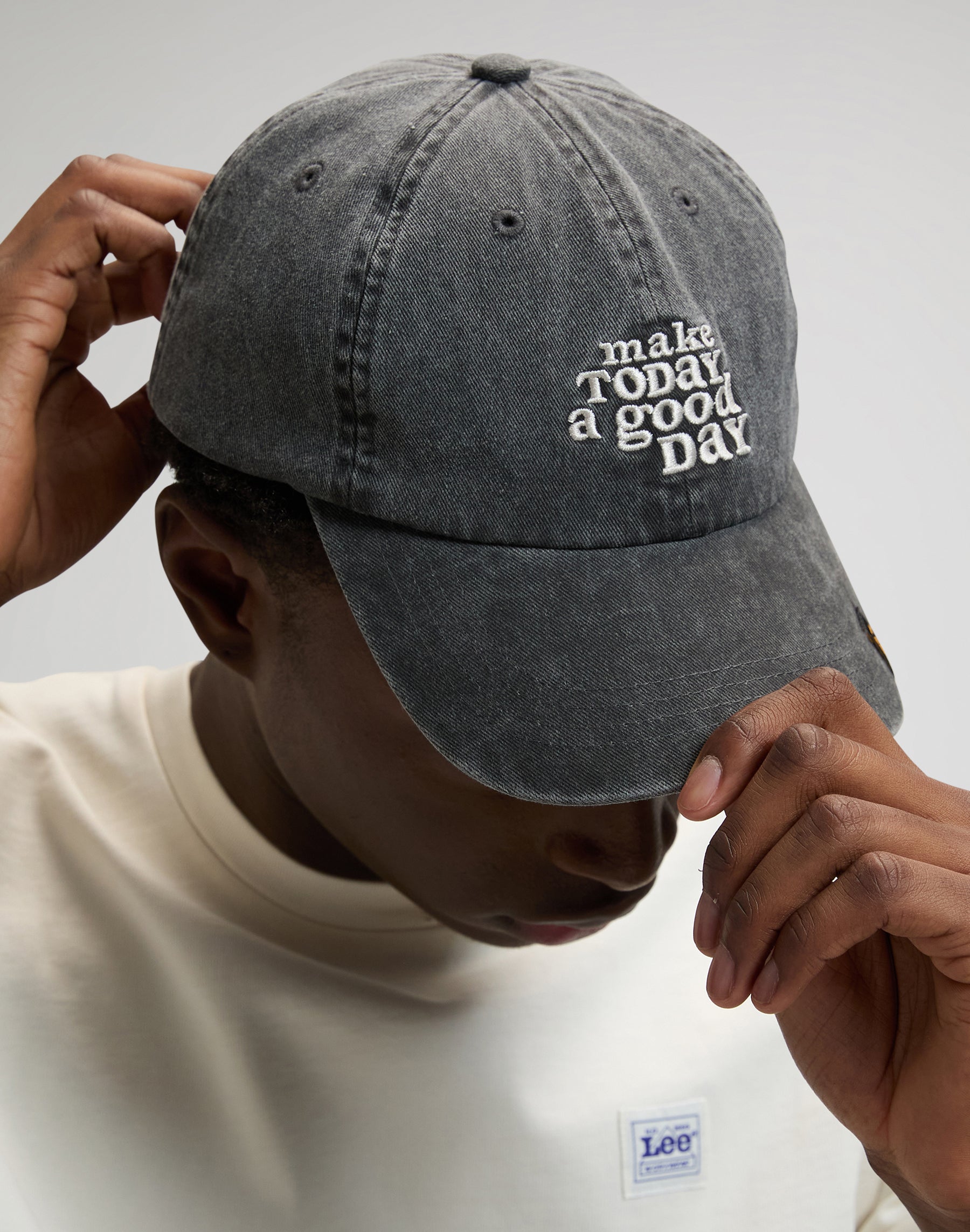 Cappellino Day Cap in nero lavato