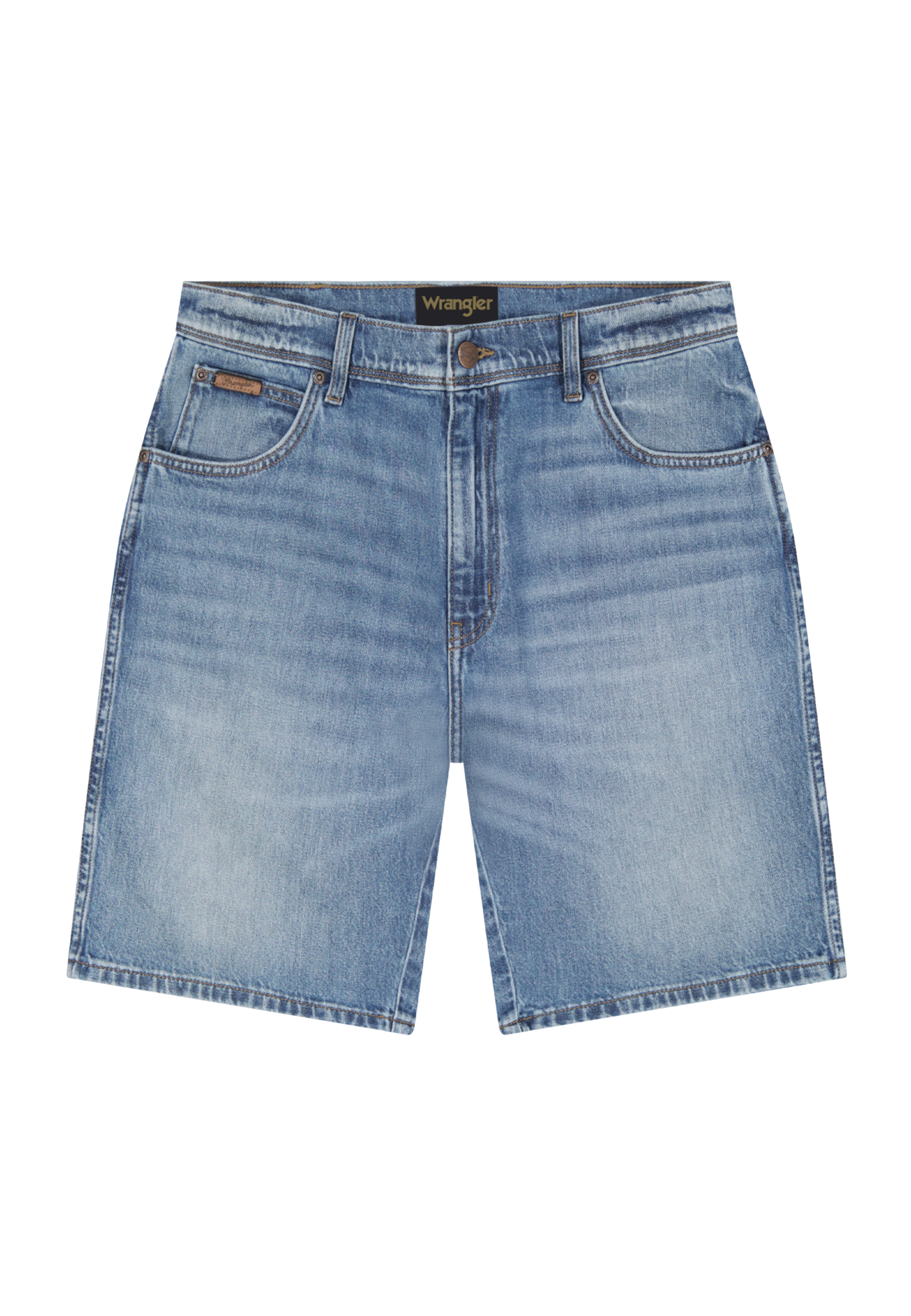 Pantaloncini Texas in blu porto Pantaloncini jeans Wrangler