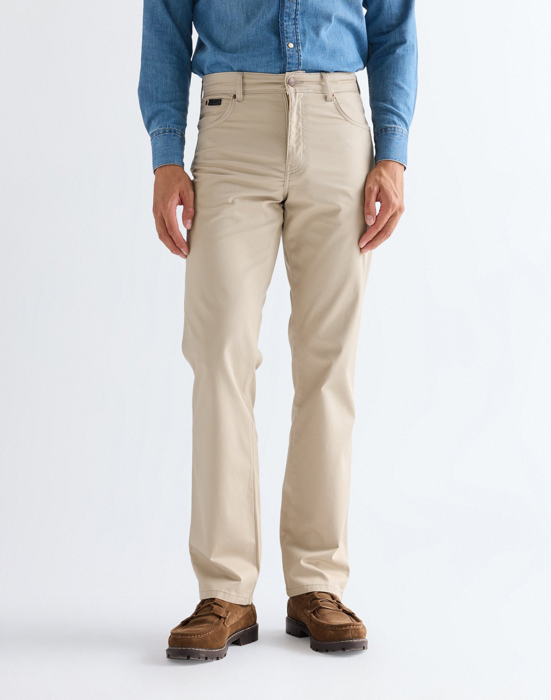 Pantaloni Texas in Plaza Taupe Wrangler