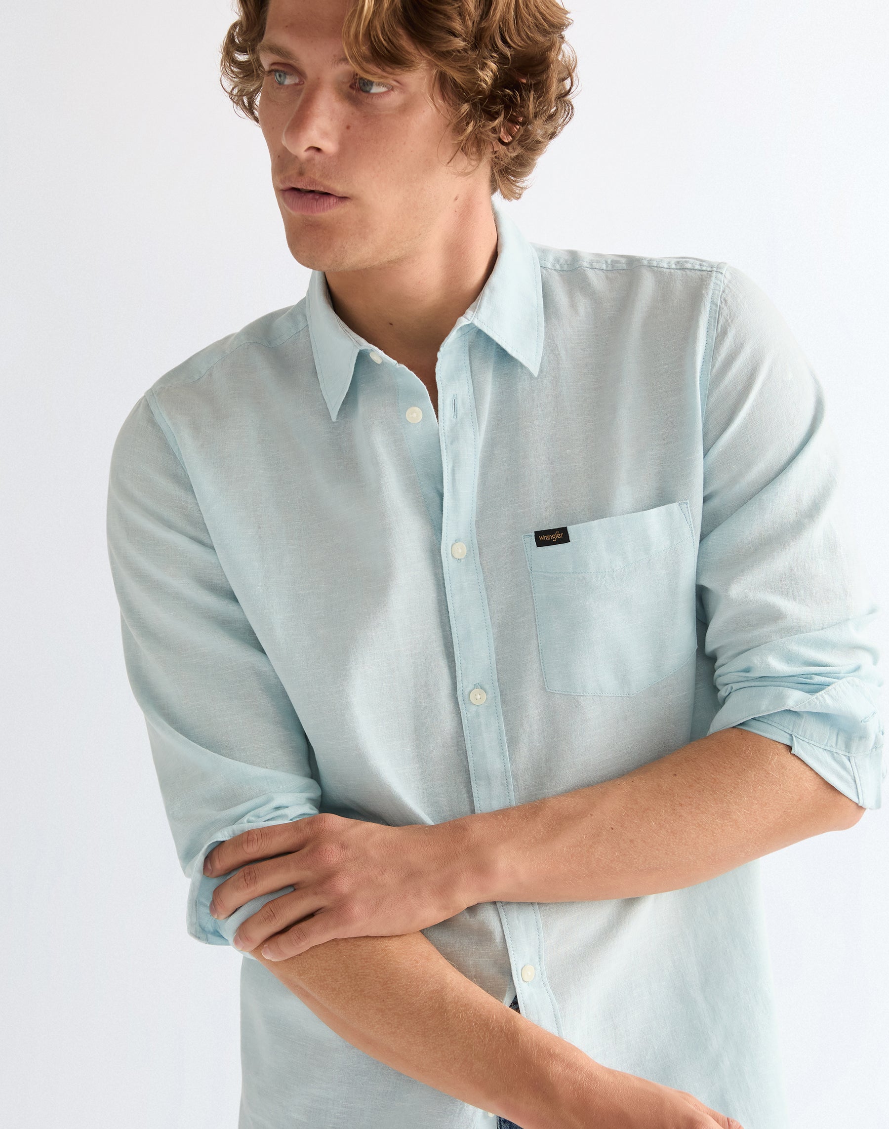 1 camicia Pocket in Forget Me Not Camicie Wrangler